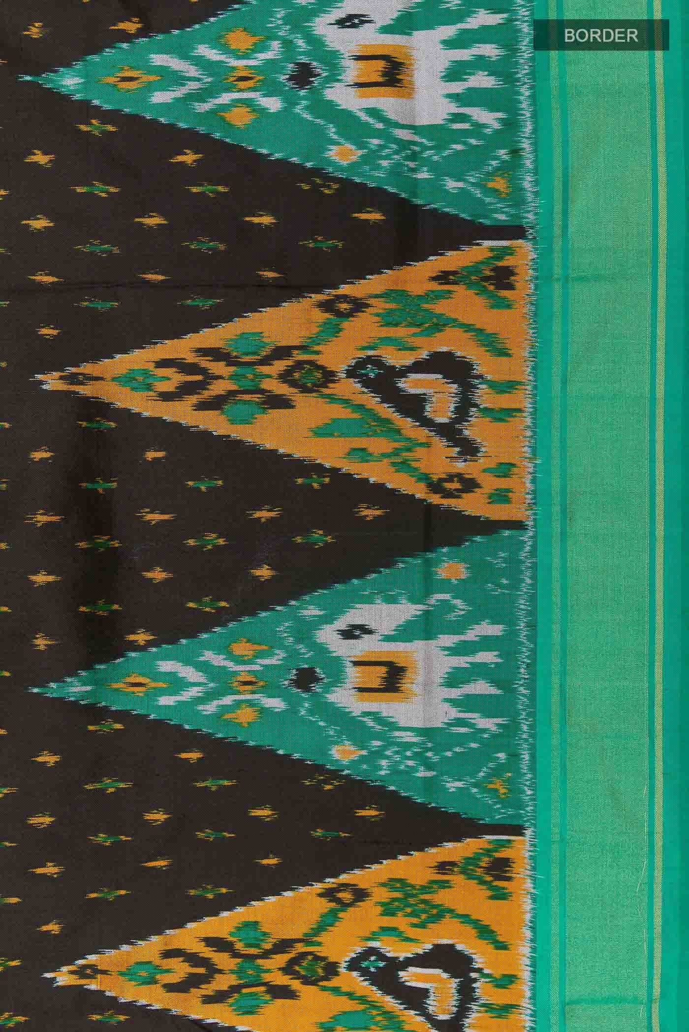 Black Pochampally Silk Saree