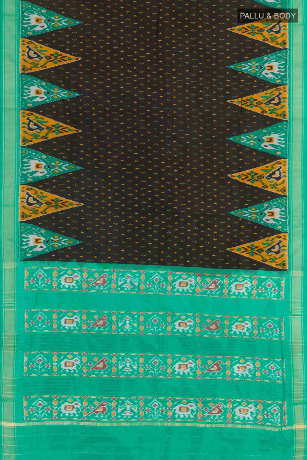 Black Pochampally Silk Saree