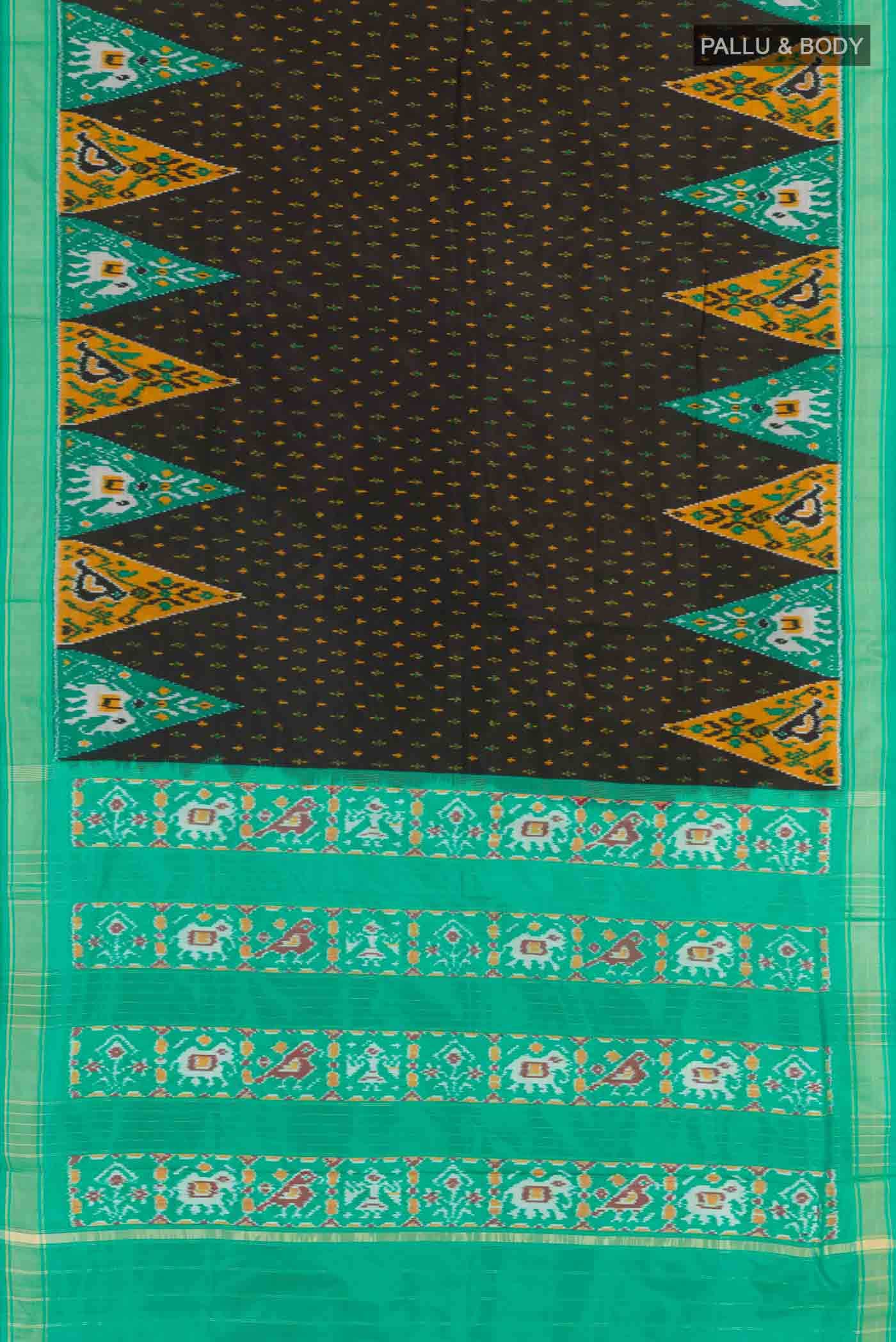 Black Pochampally Silk Saree