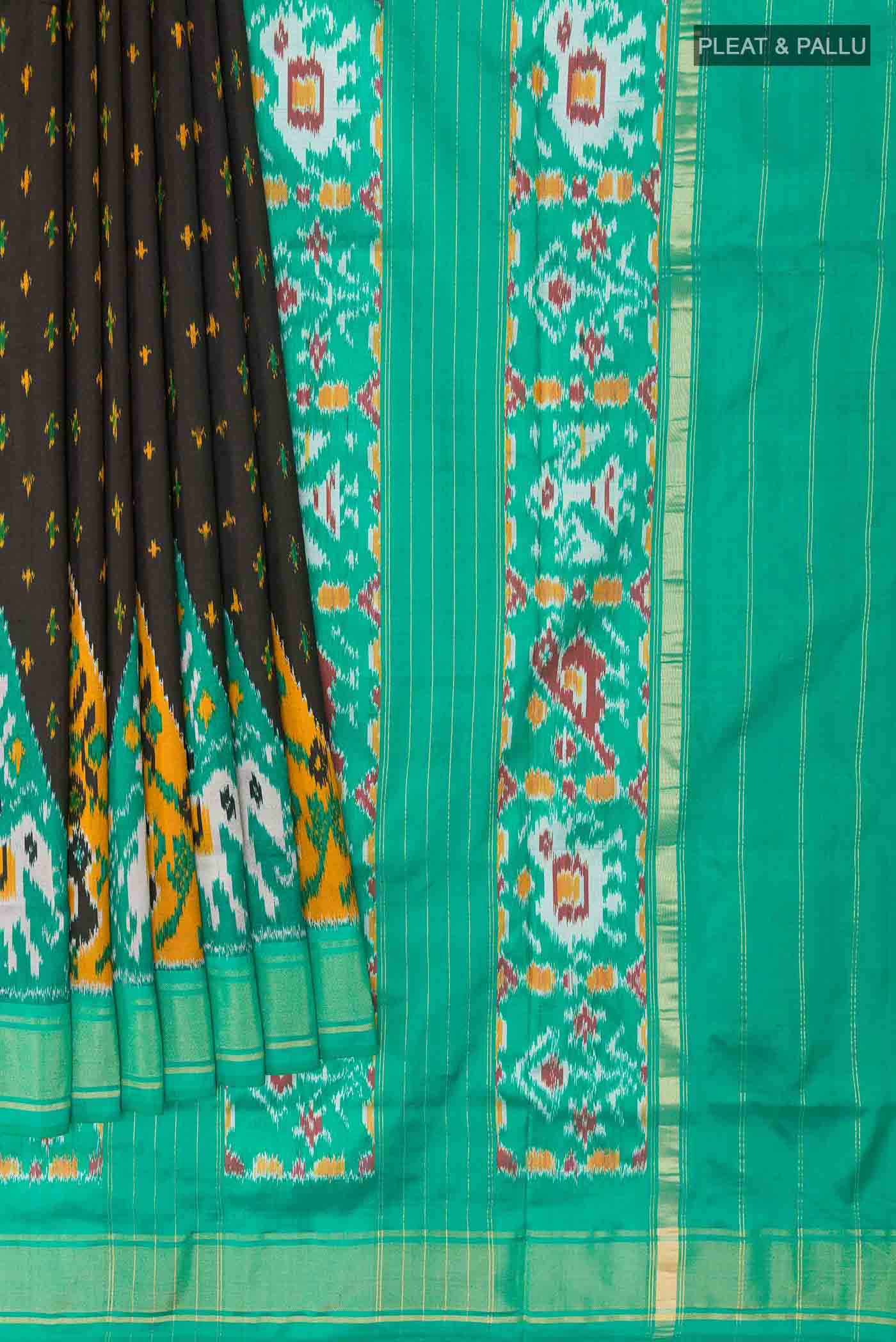 Black Pochampally Silk Saree
