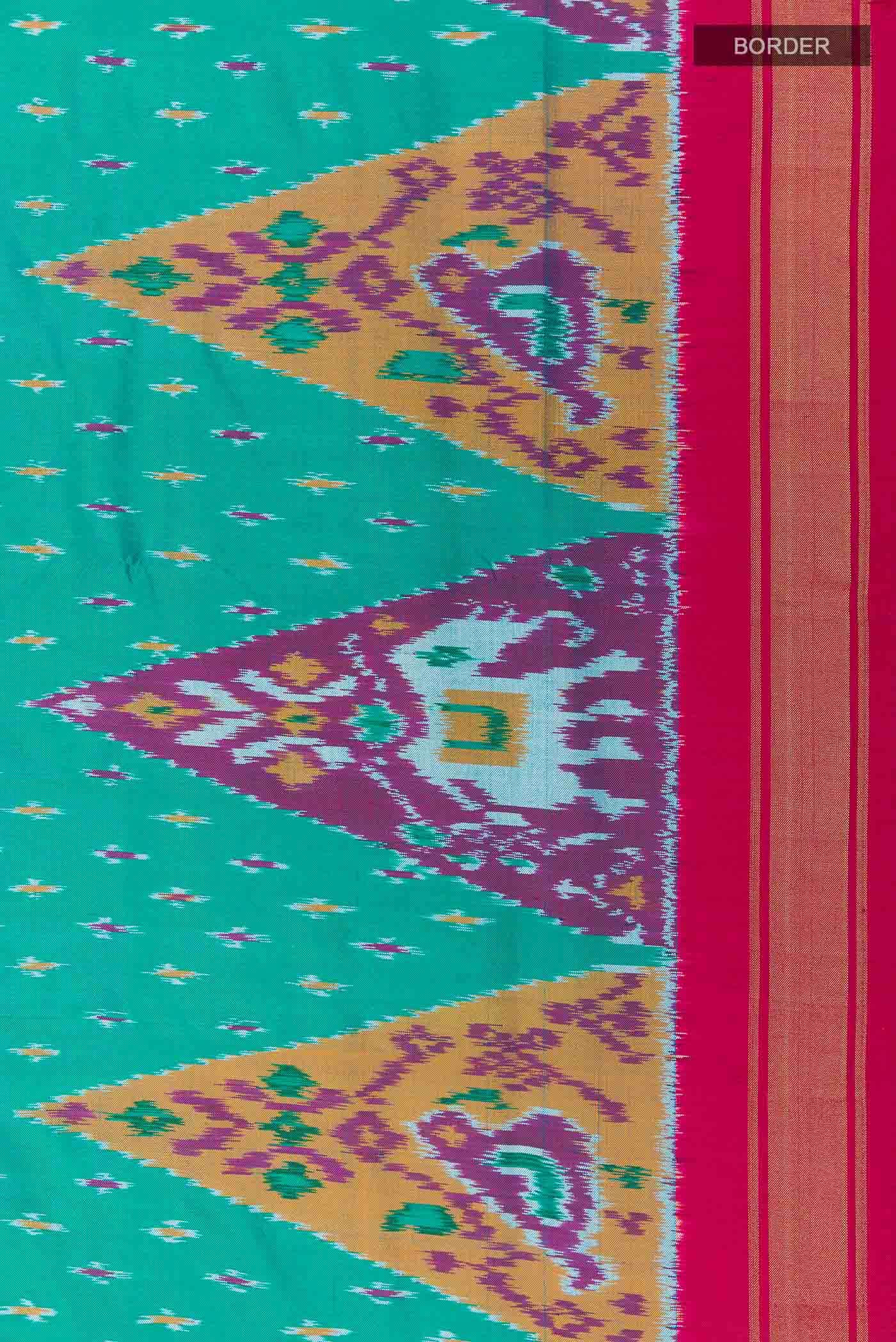 Sky Blue Pochampally Silk Saree