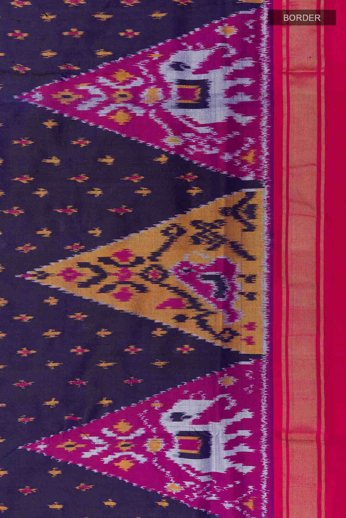 Dark Blue Pochampally Silk Saree