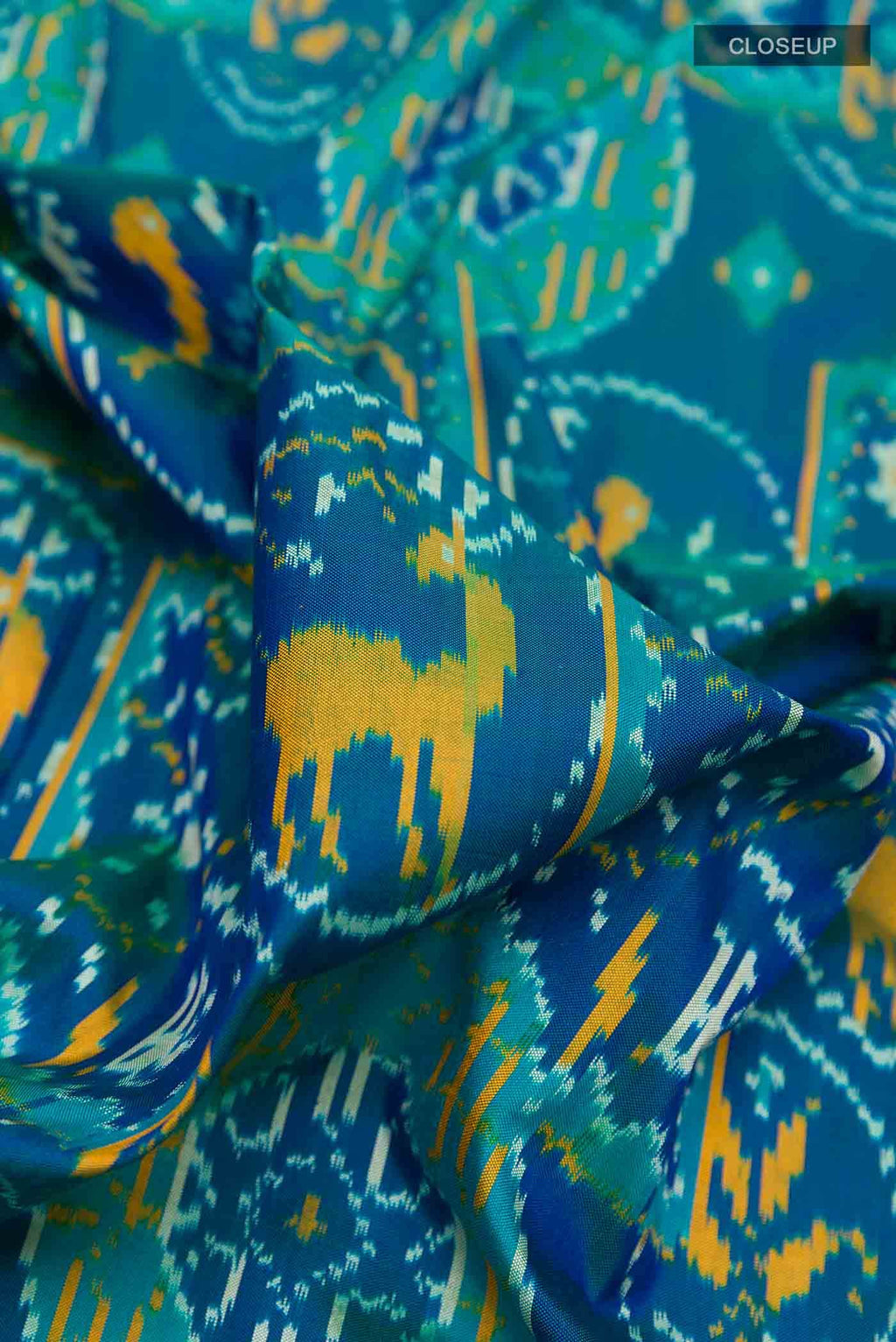Dark Blue Pochampally Silk Saree