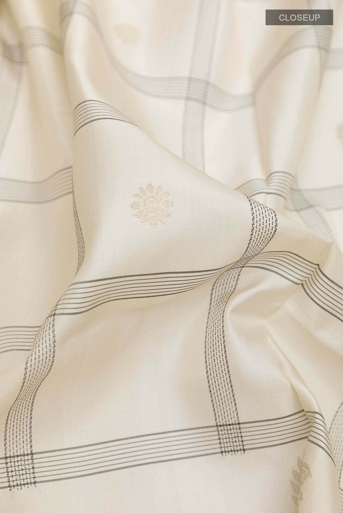 Off White Soft Silk Saree