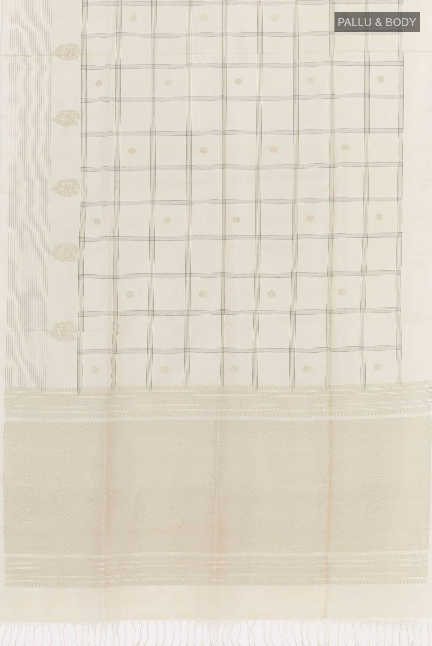 Off White Soft Silk Saree