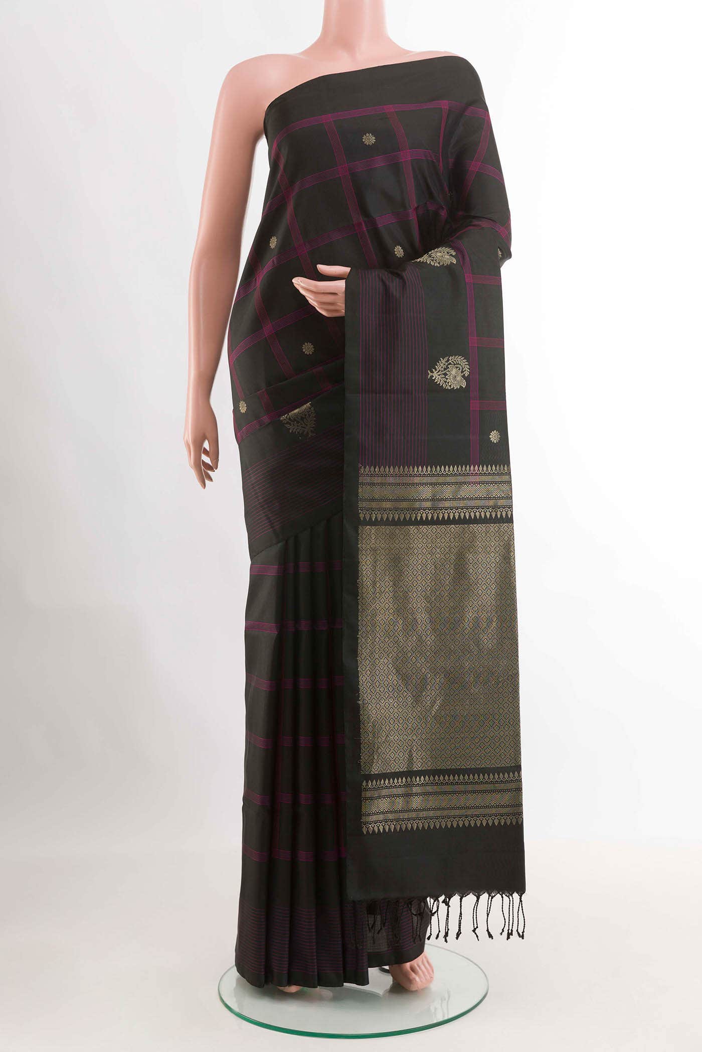 Black Soft Silk Saree