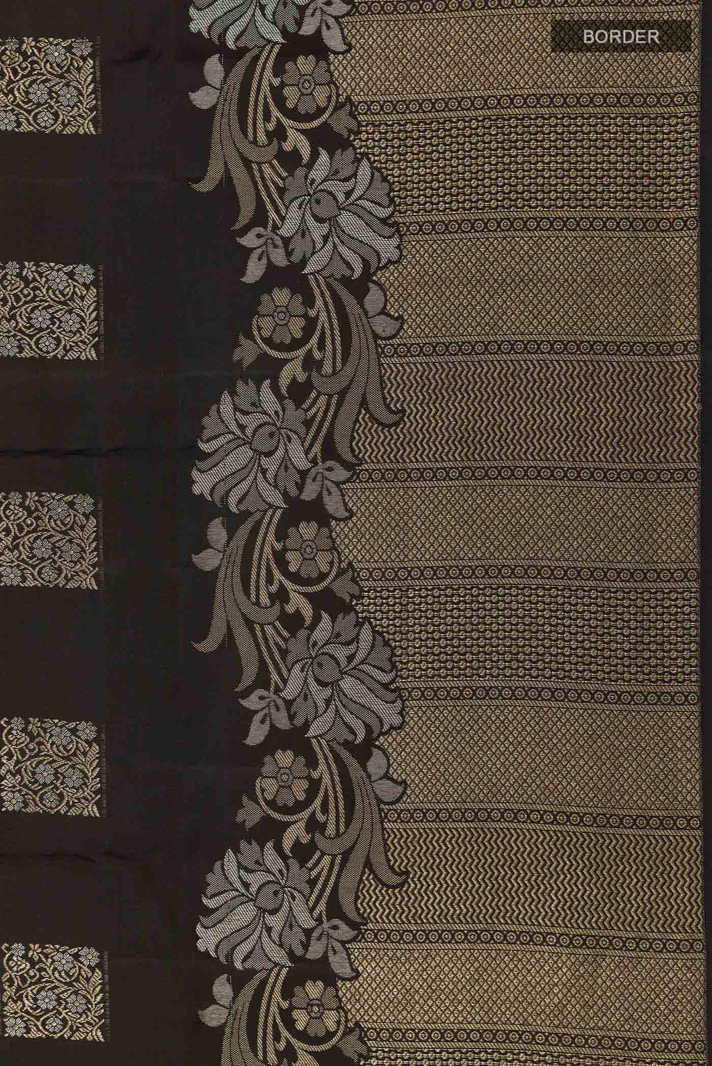Black Kanchipuram Silk Saree