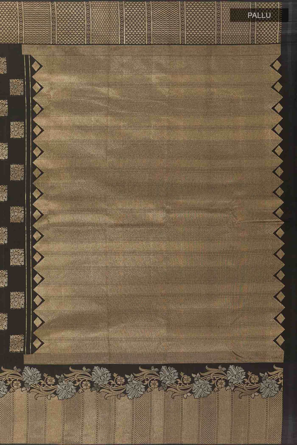 Black Kanchipuram Silk Saree