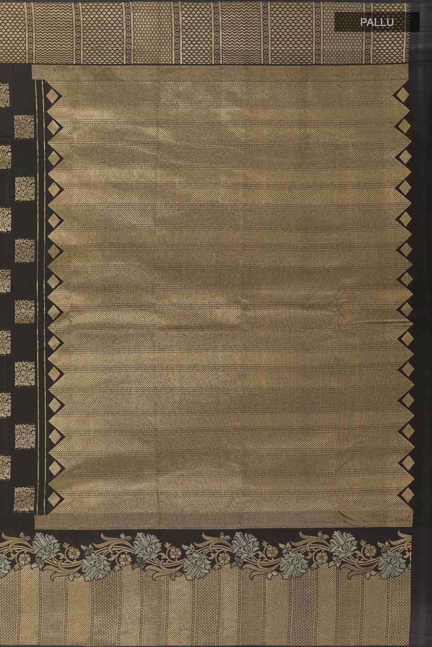 Black Kanchipuram Silk Saree