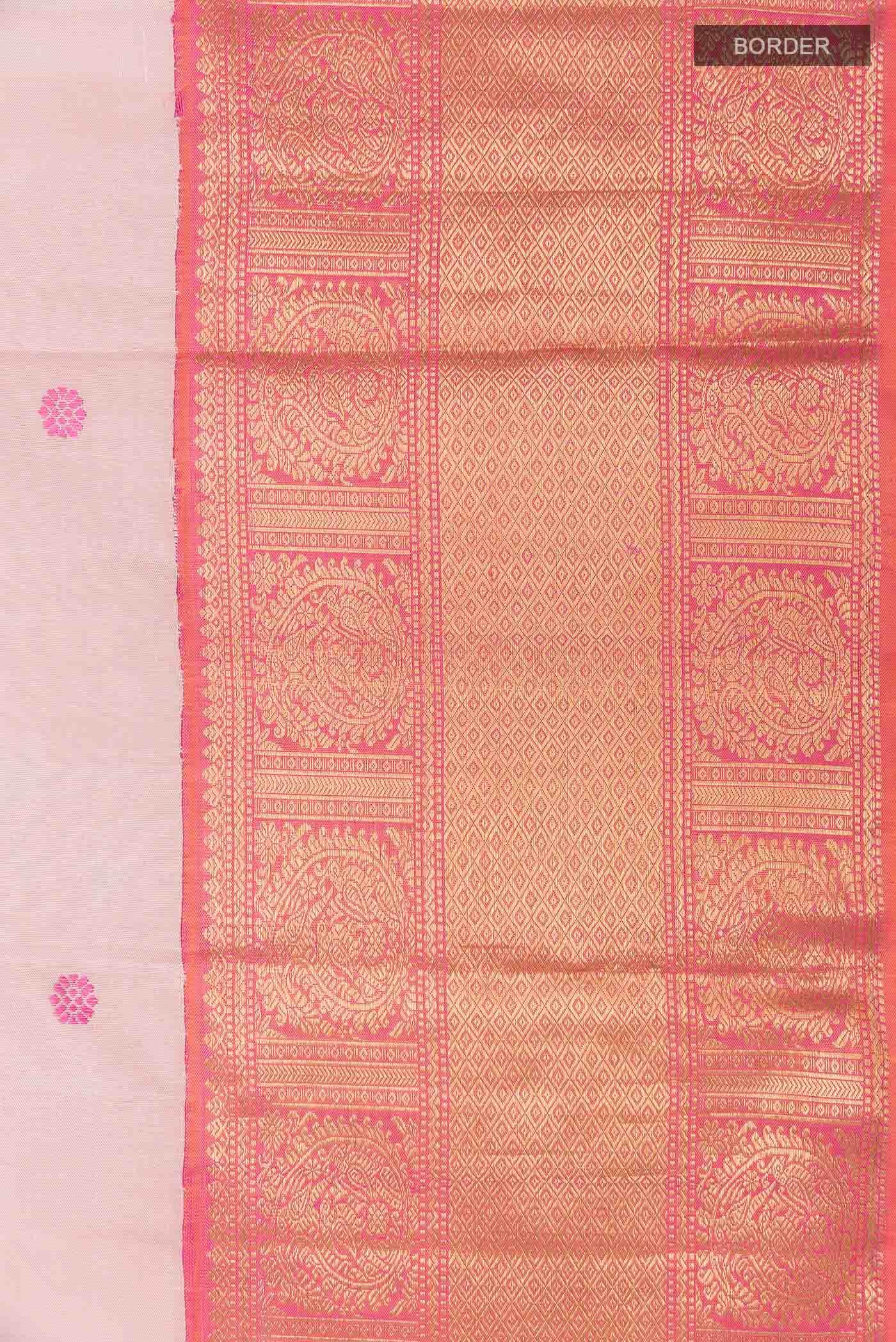 Imperial Pink Dual Tone Kanchipuram Silk Saree