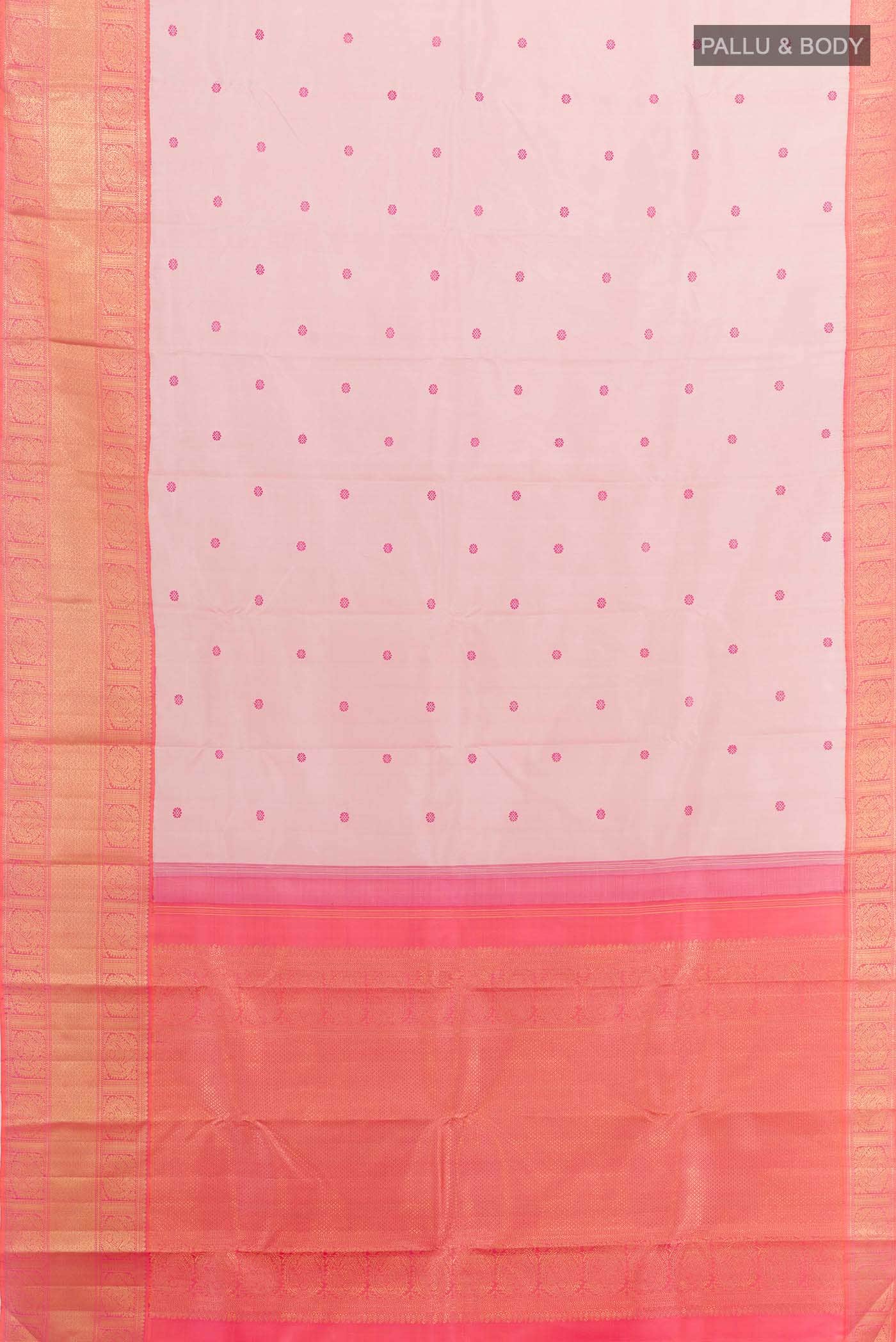 Imperial Pink Dual Tone Kanchipuram Silk Saree