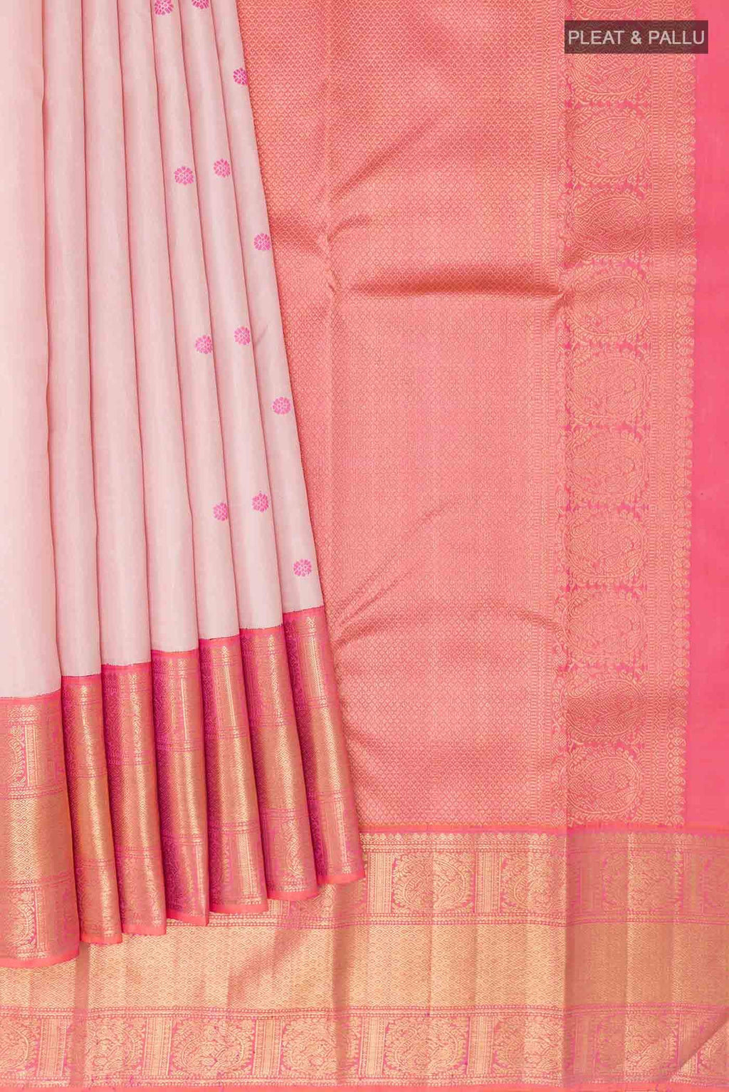 Imperial Pink Dual Tone Kanchipuram Silk Saree