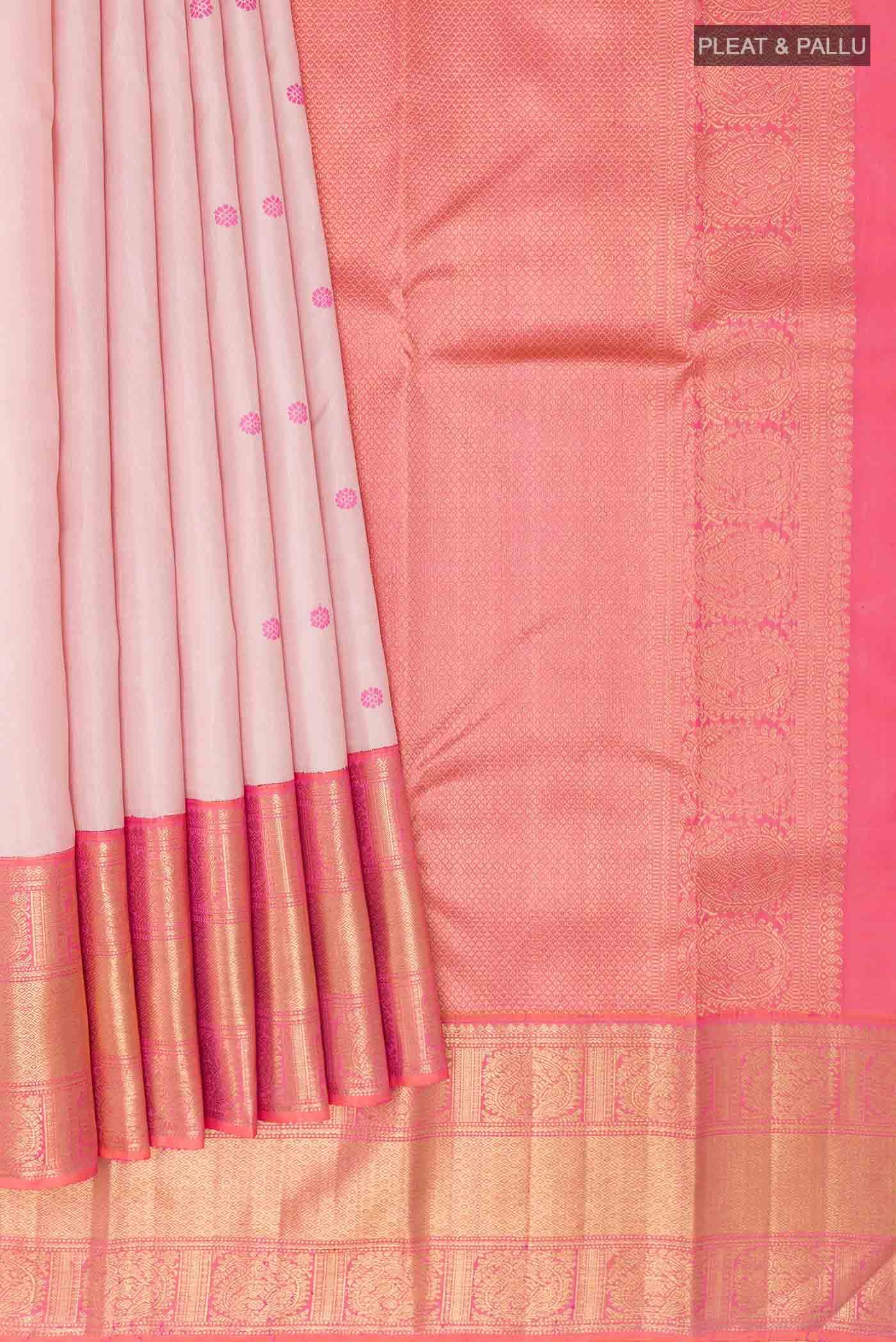 Imperial Pink Dual Tone Kanchipuram Silk Saree