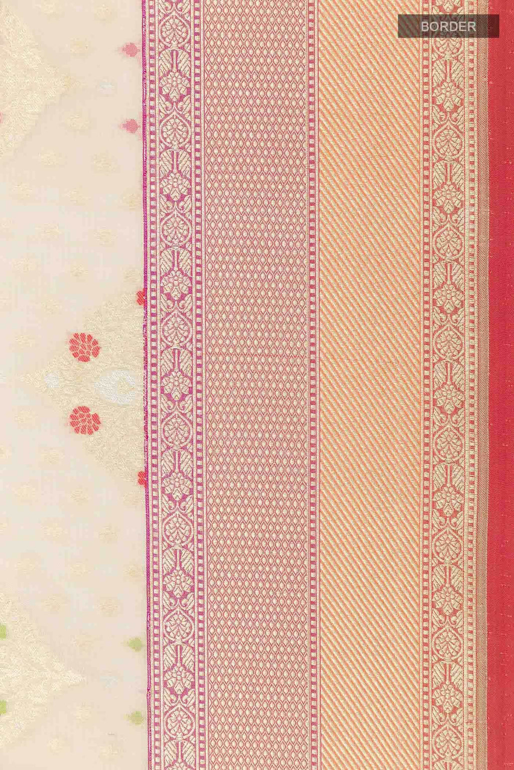 Beige Banarasi Silk Saree
