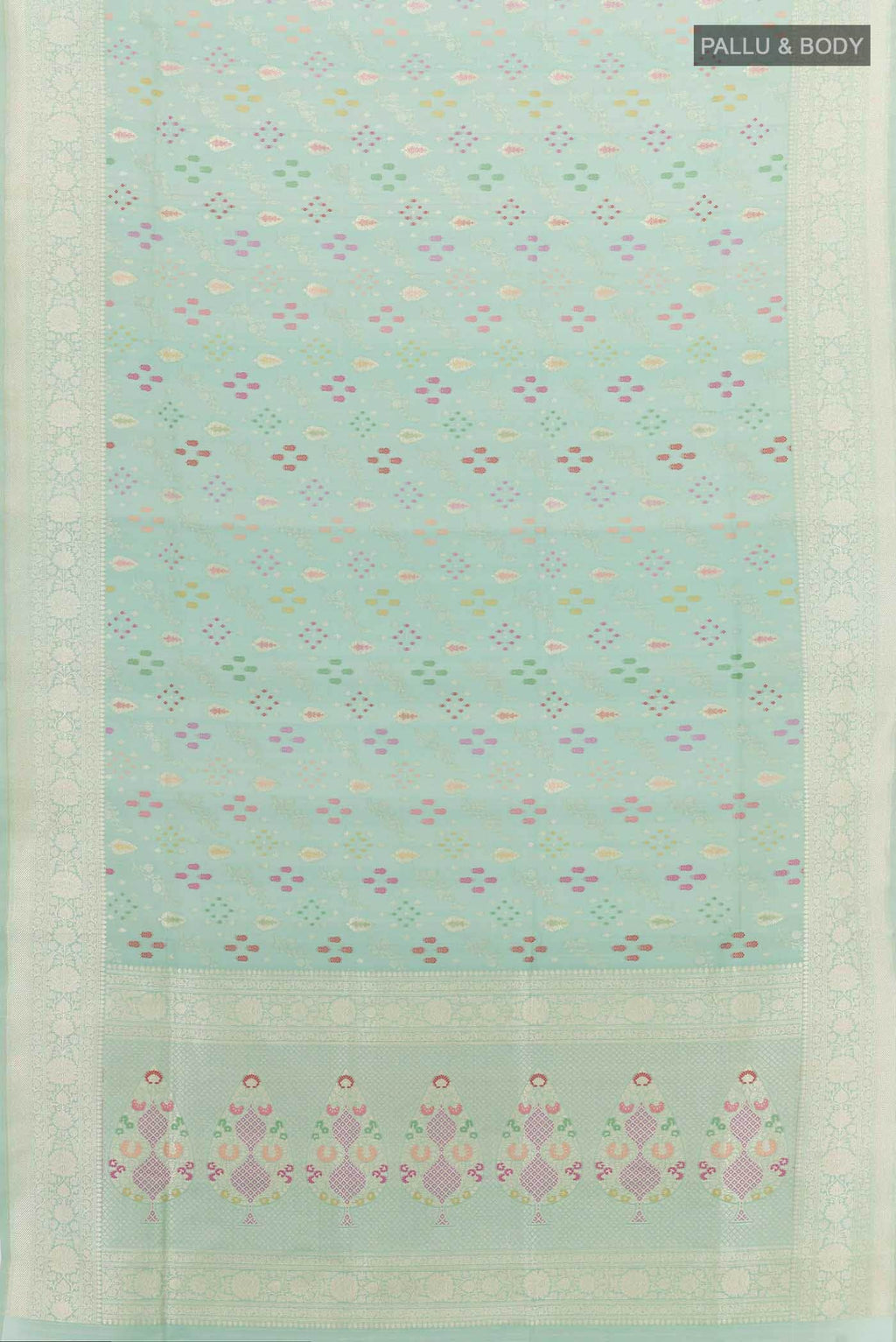 Pista Green Banarasi Silk Saree