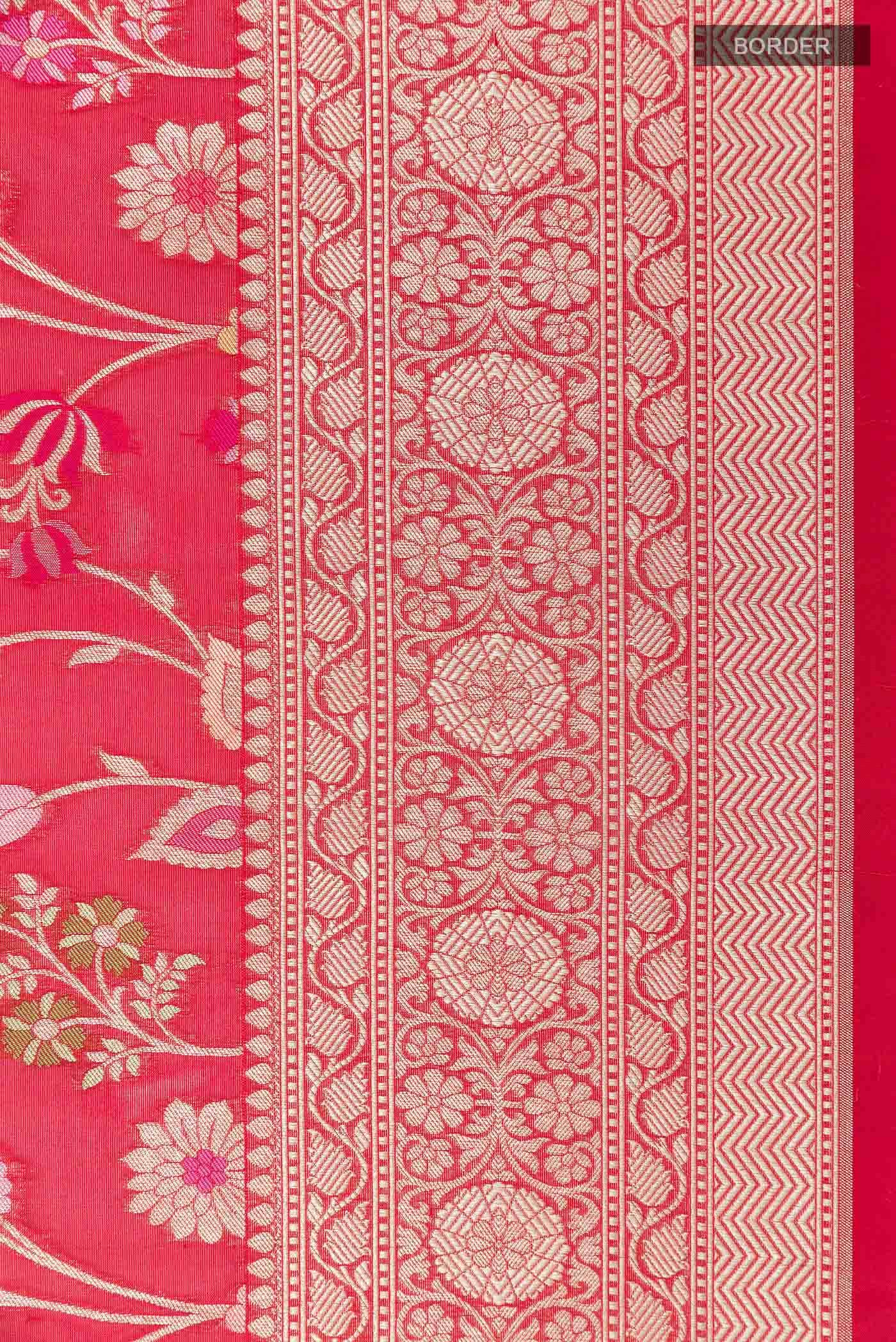 Red Banarasi Silk Saree