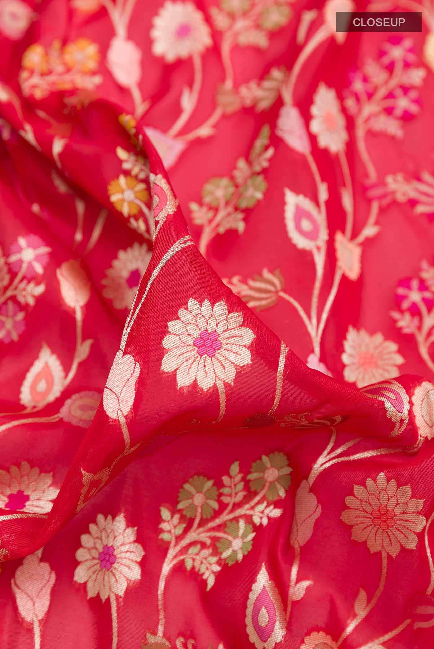 Red Banarasi Silk Saree