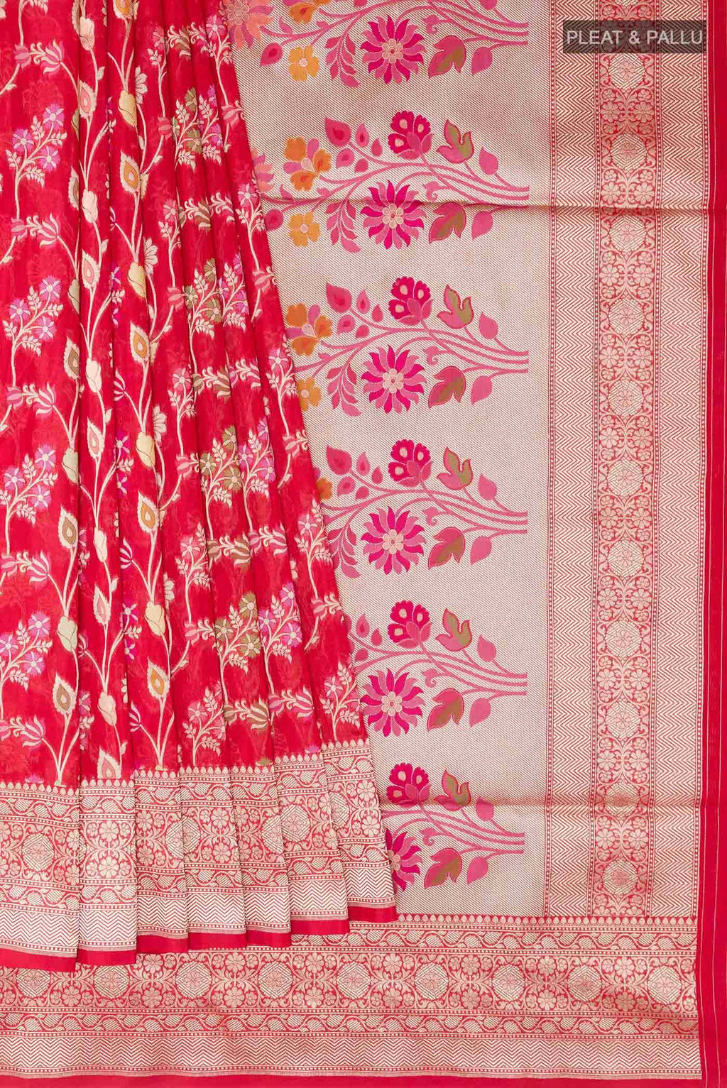 Red Banarasi Silk Saree