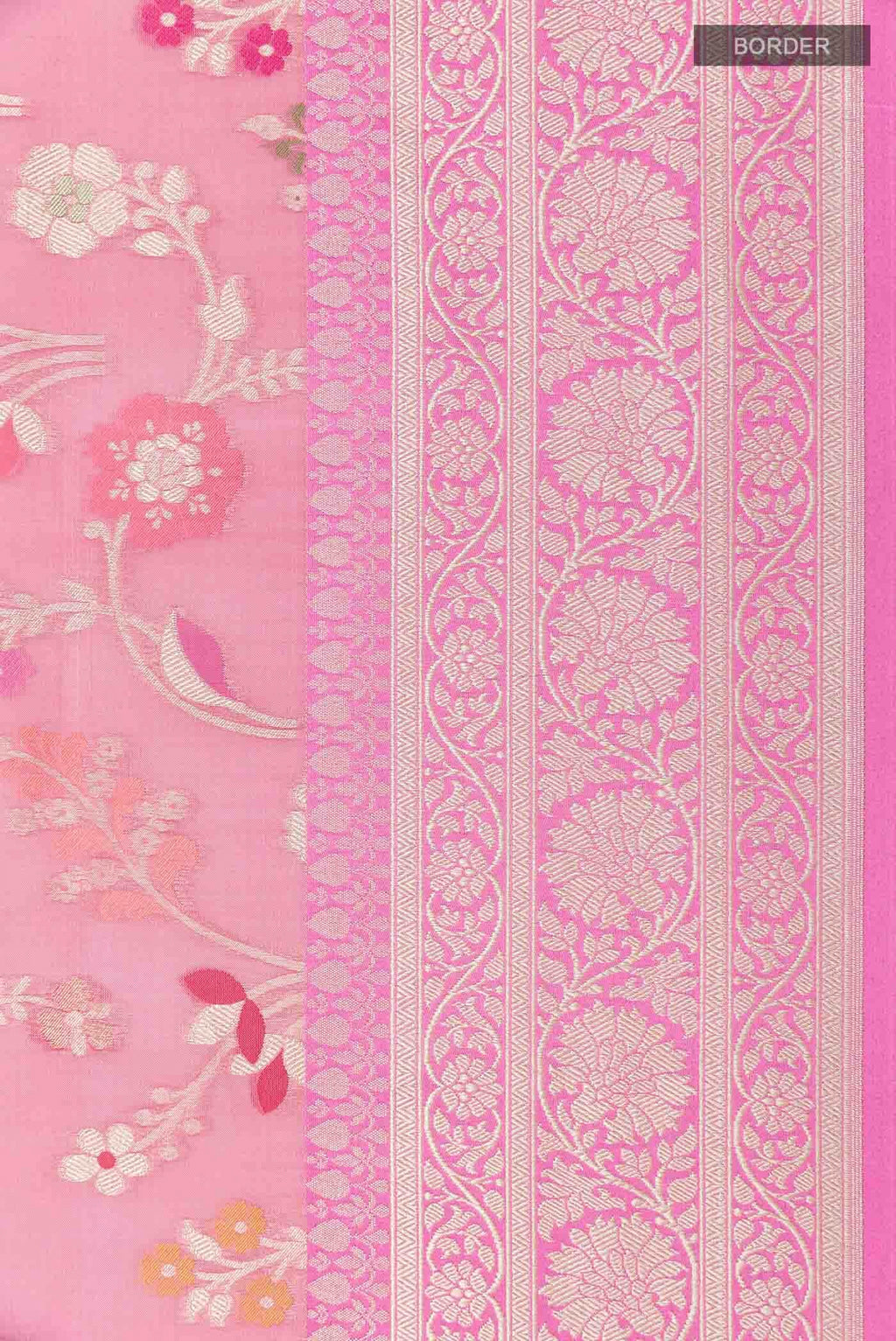Pink Banarasi Silk Saree