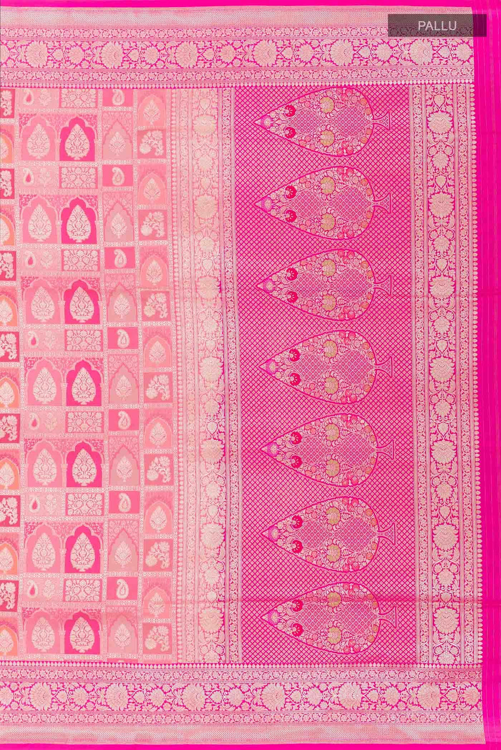 Pink Banarasi Silk Saree