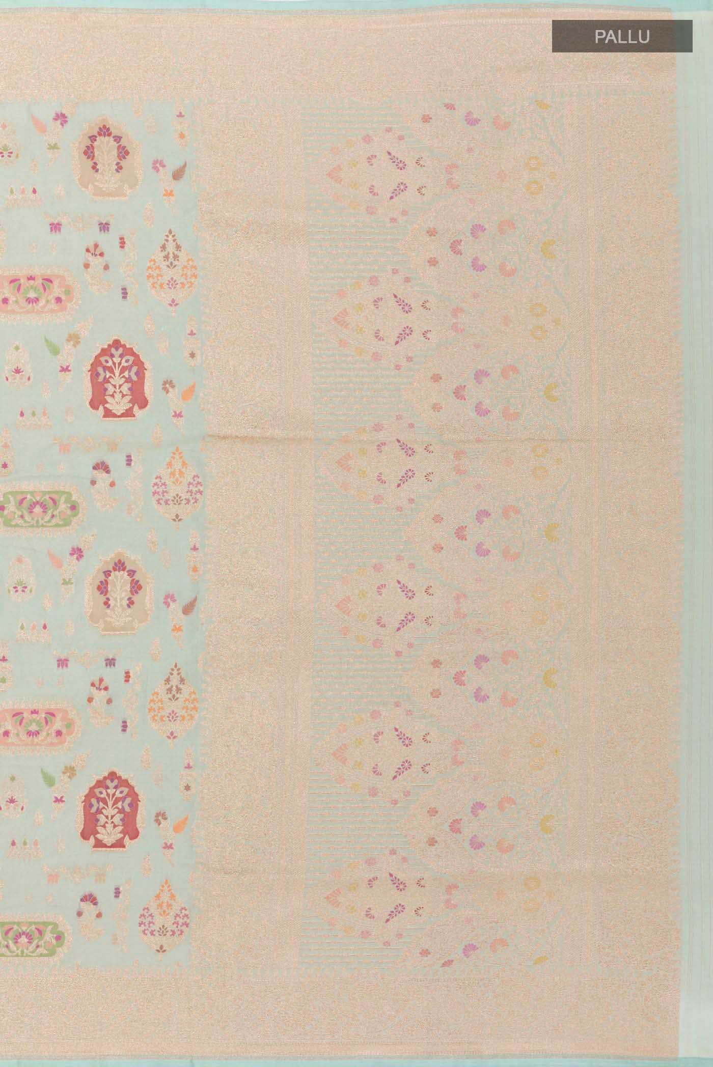 Blue Banarasi Silk Saree