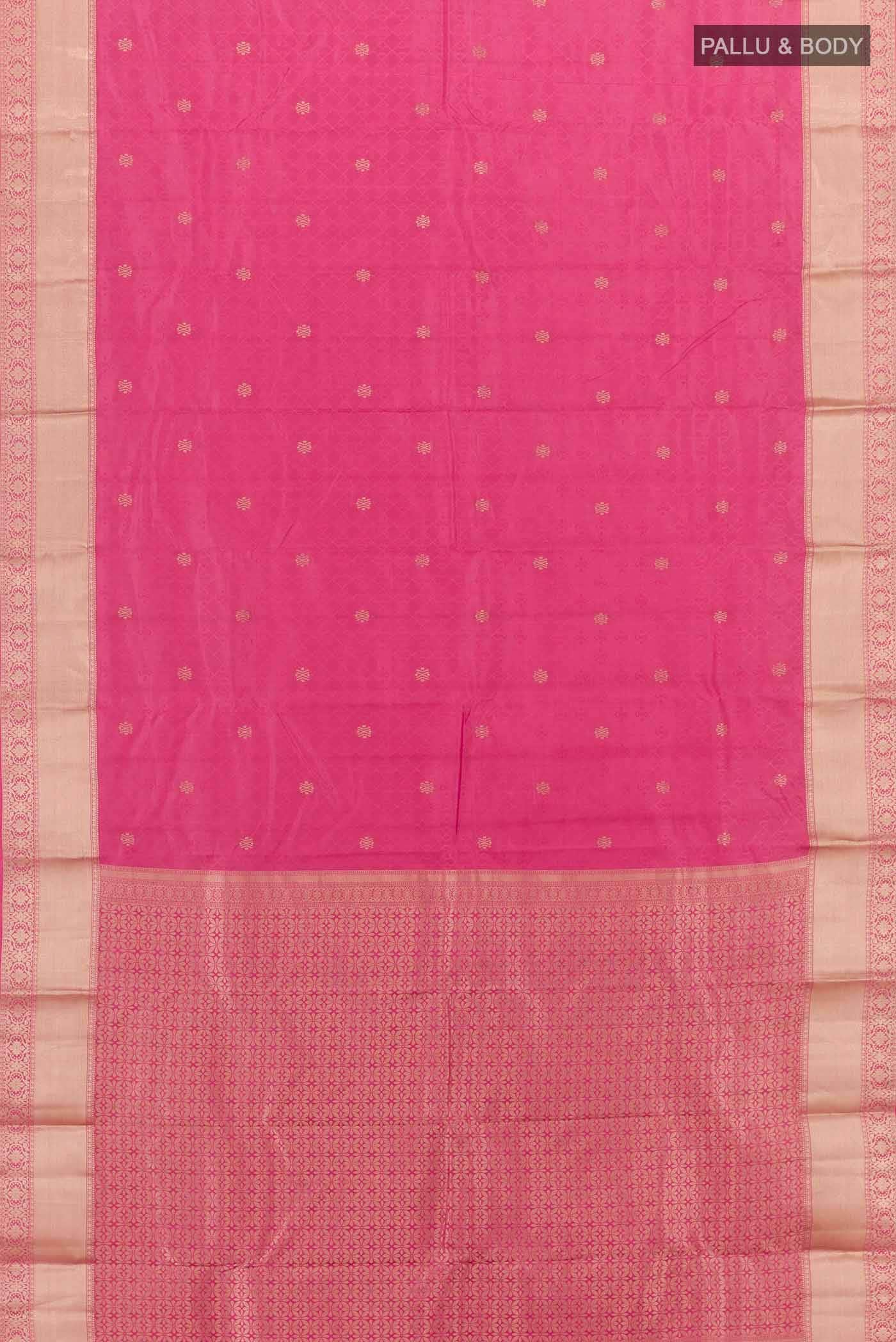 Pink Kanchipuram Silk Saree