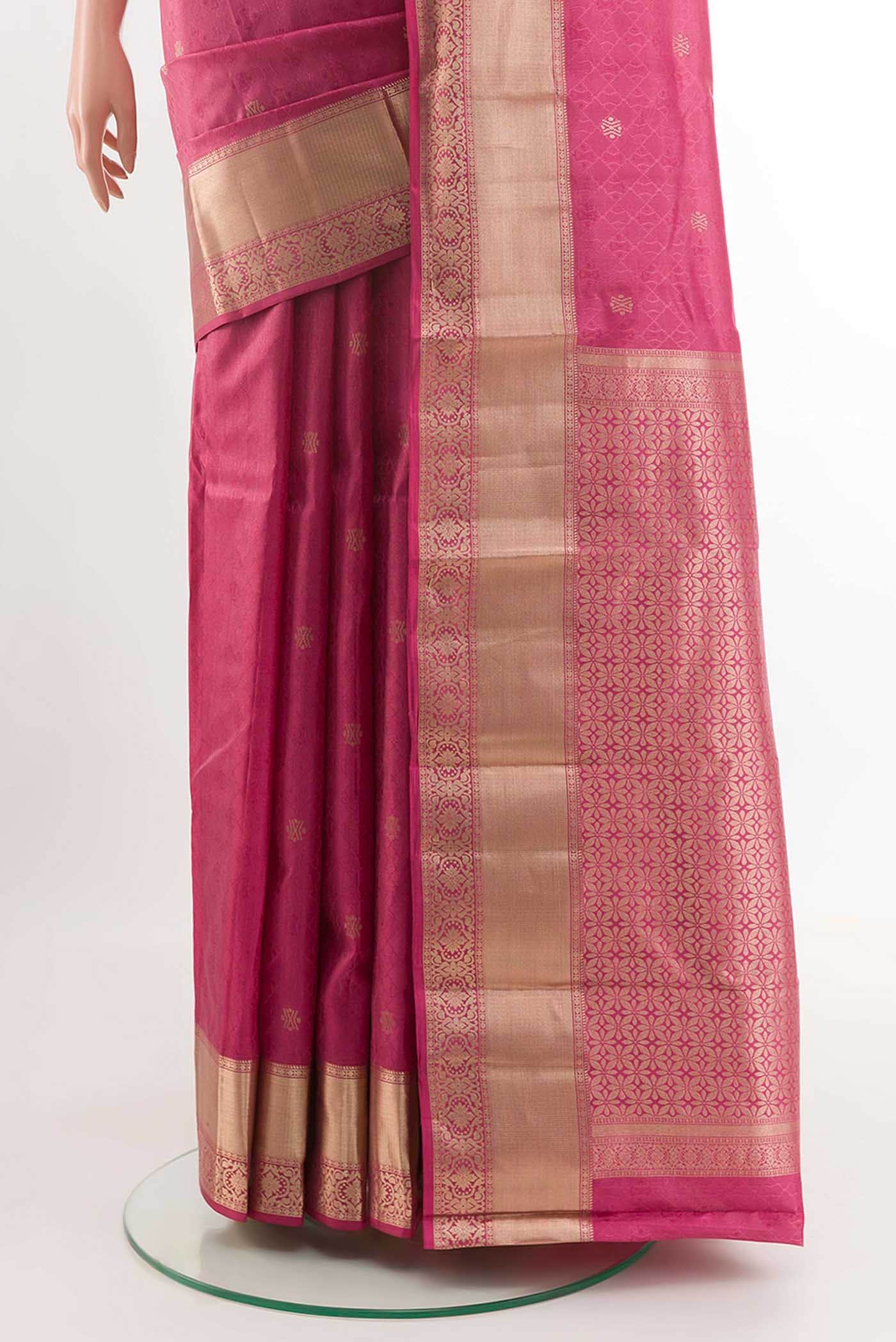 Pink Kanchipuram Silk Saree
