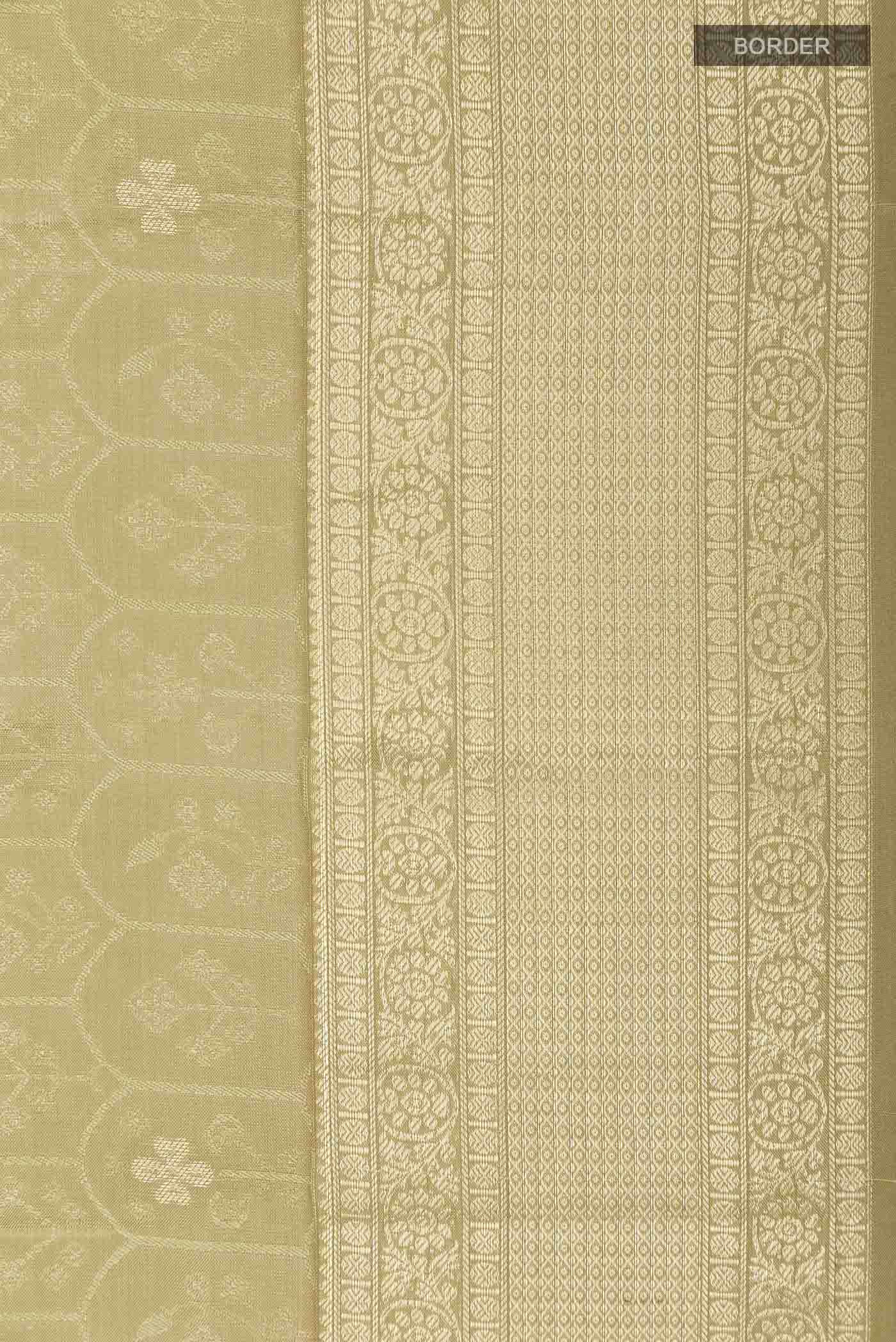 Dark Beige Kanchipuram Silk Saree
