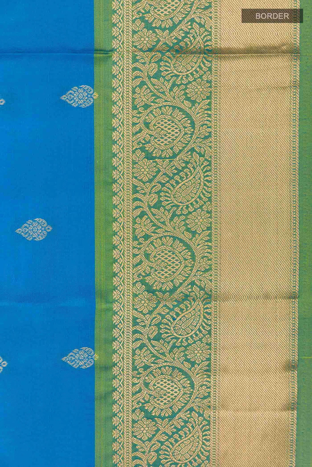 Blue Kanchipuram Silk Saree