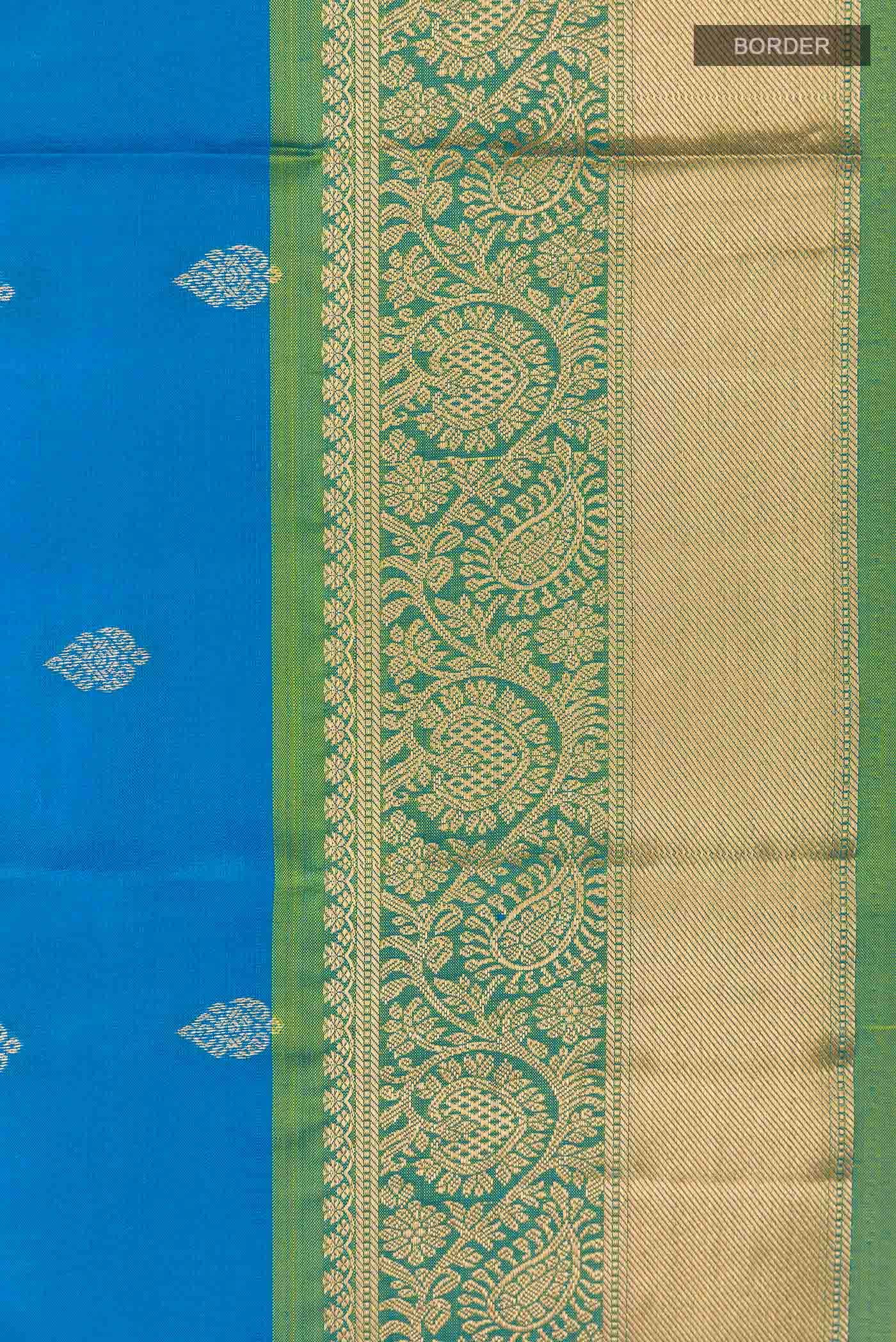 Blue Kanchipuram Silk Saree