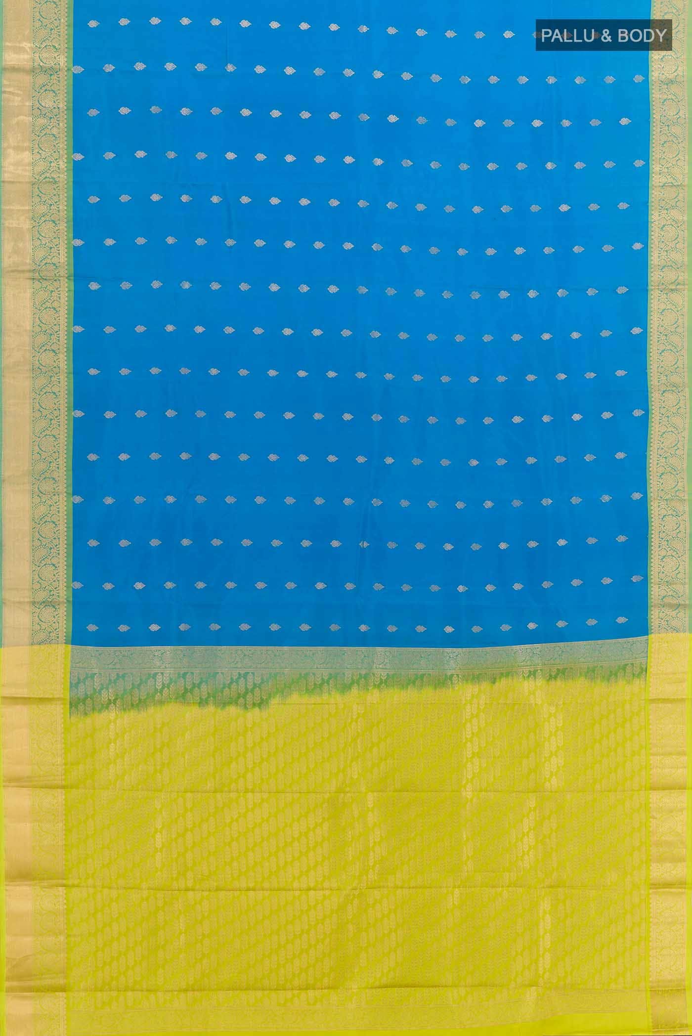 Blue Kanchipuram Silk Saree