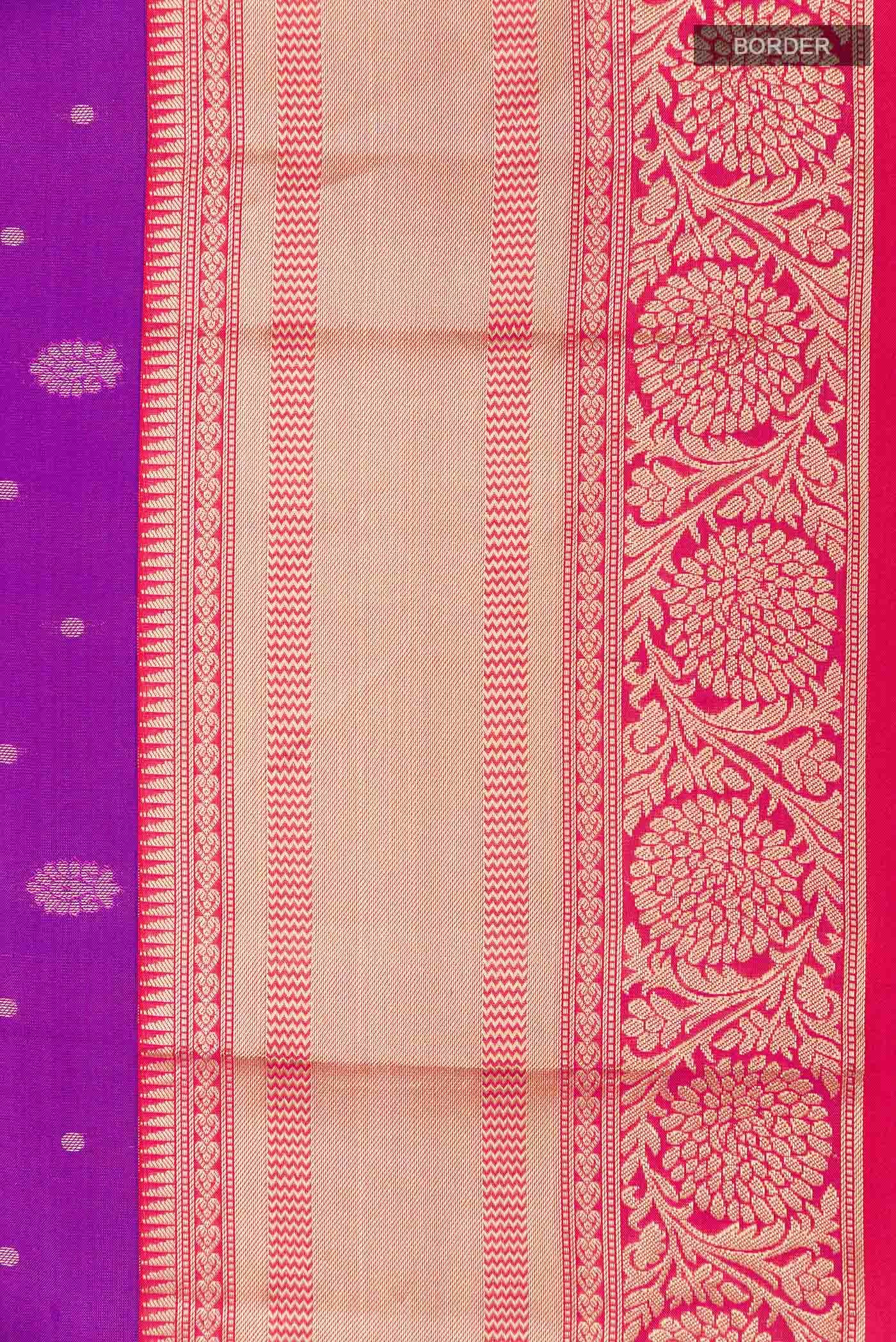 Purple Kanchipuram Silk Saree