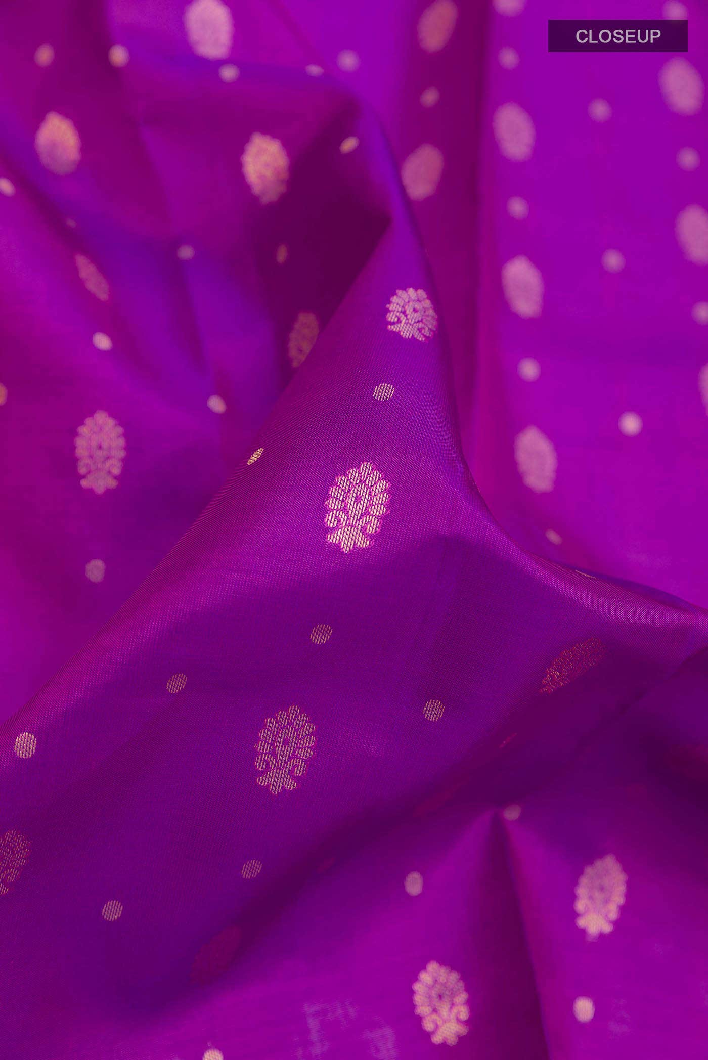 Purple Kanchipuram Silk Saree