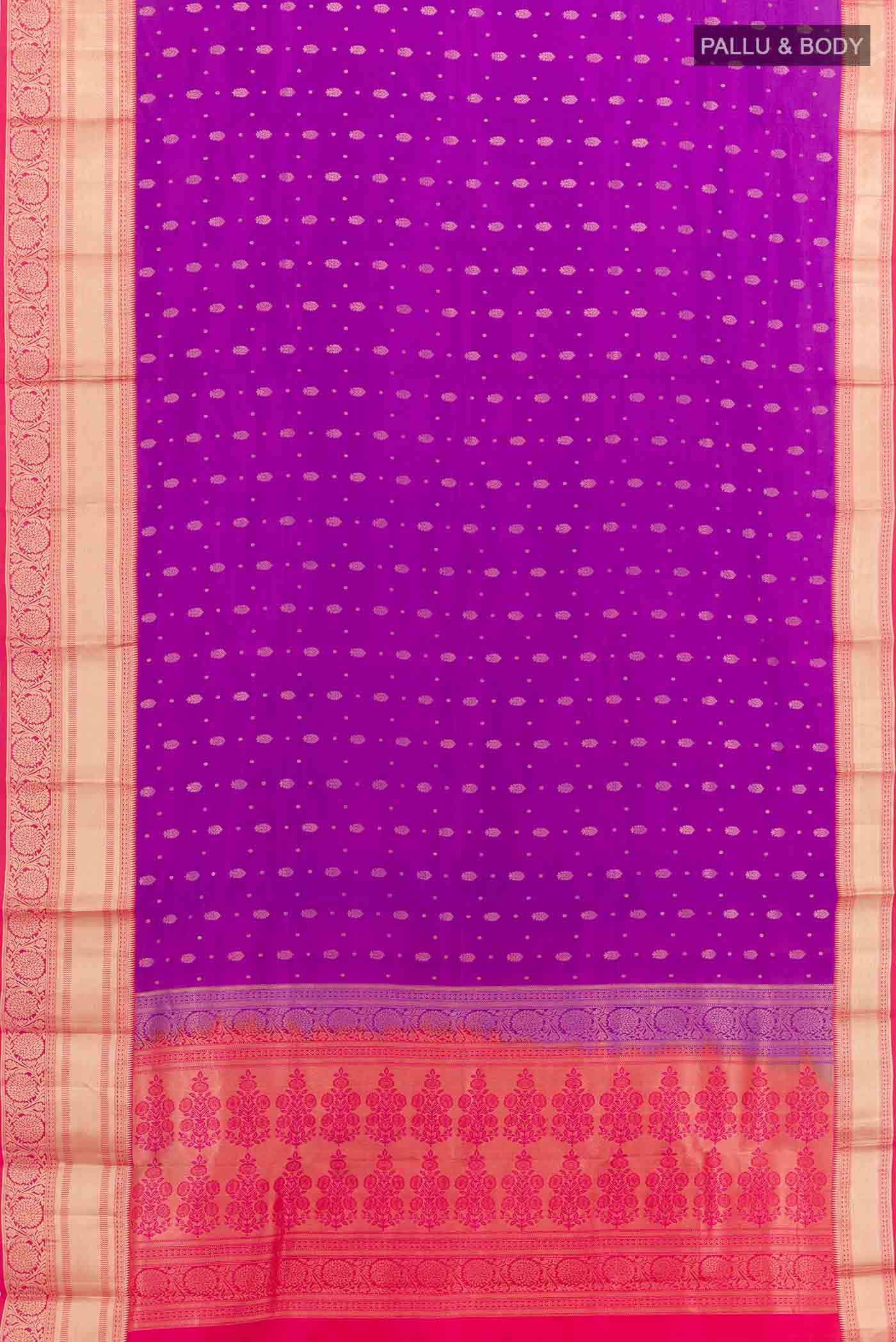 Purple Kanchipuram Silk Saree