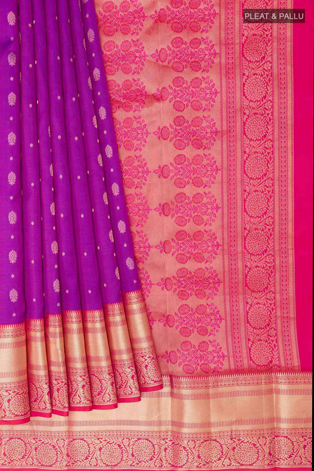 Purple Kanchipuram Silk Saree