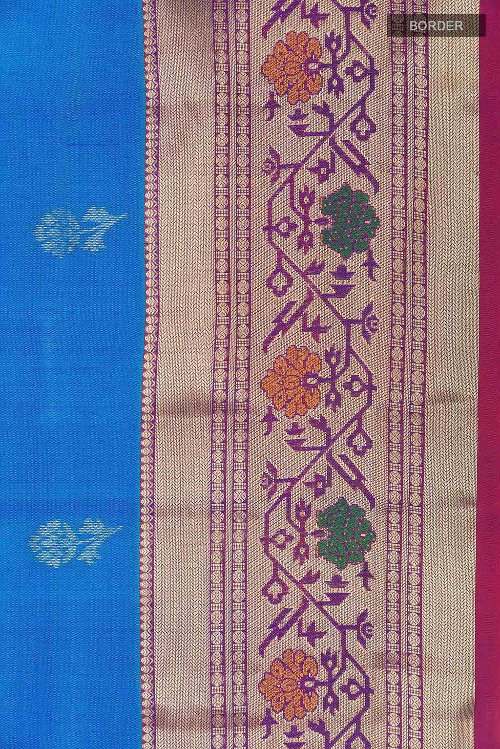 Blue Kanchipuram Silk Saree