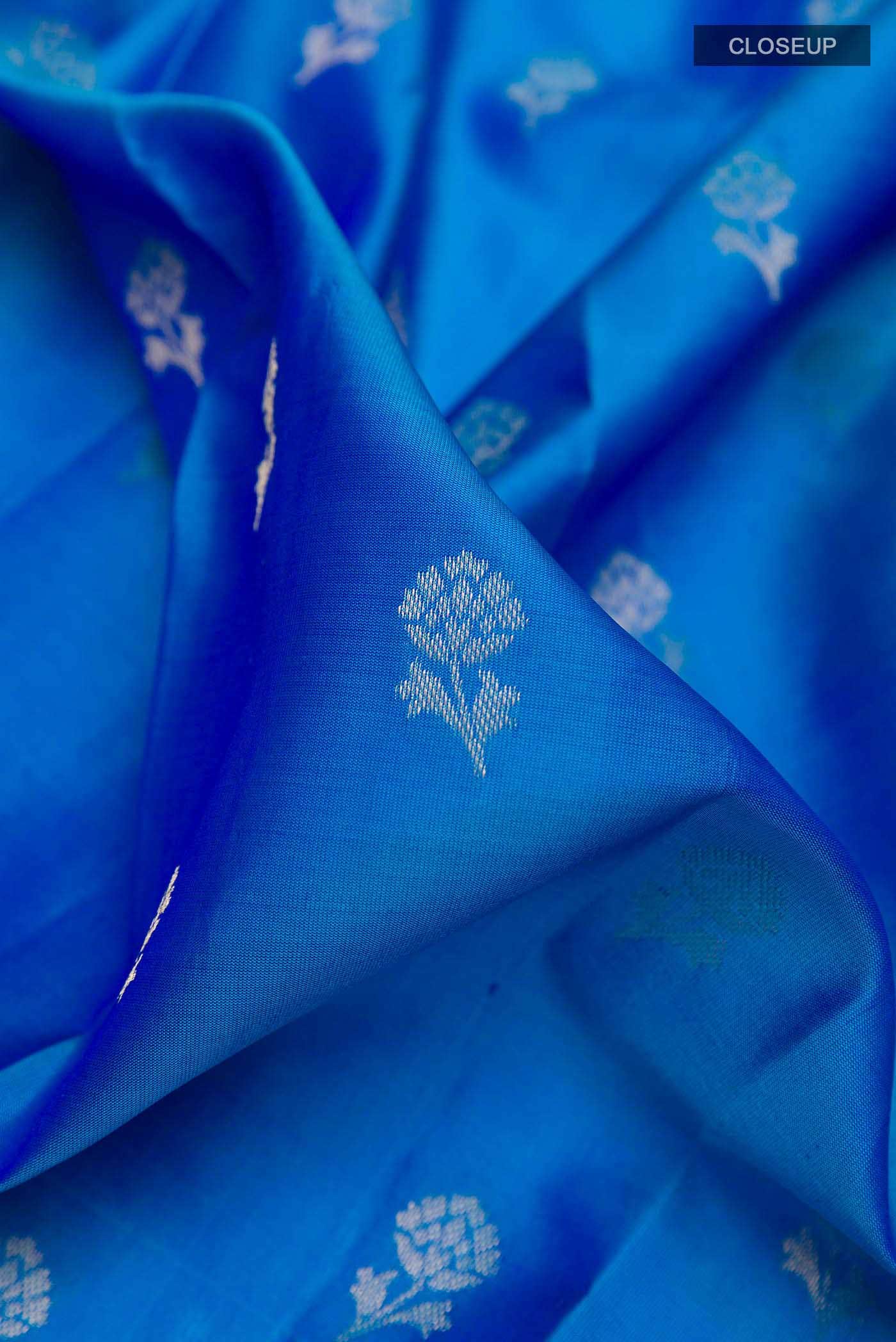 Blue Kanchipuram Silk Saree