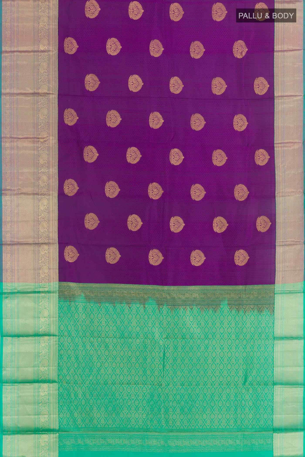 Purple Kanchipuram Silk Saree