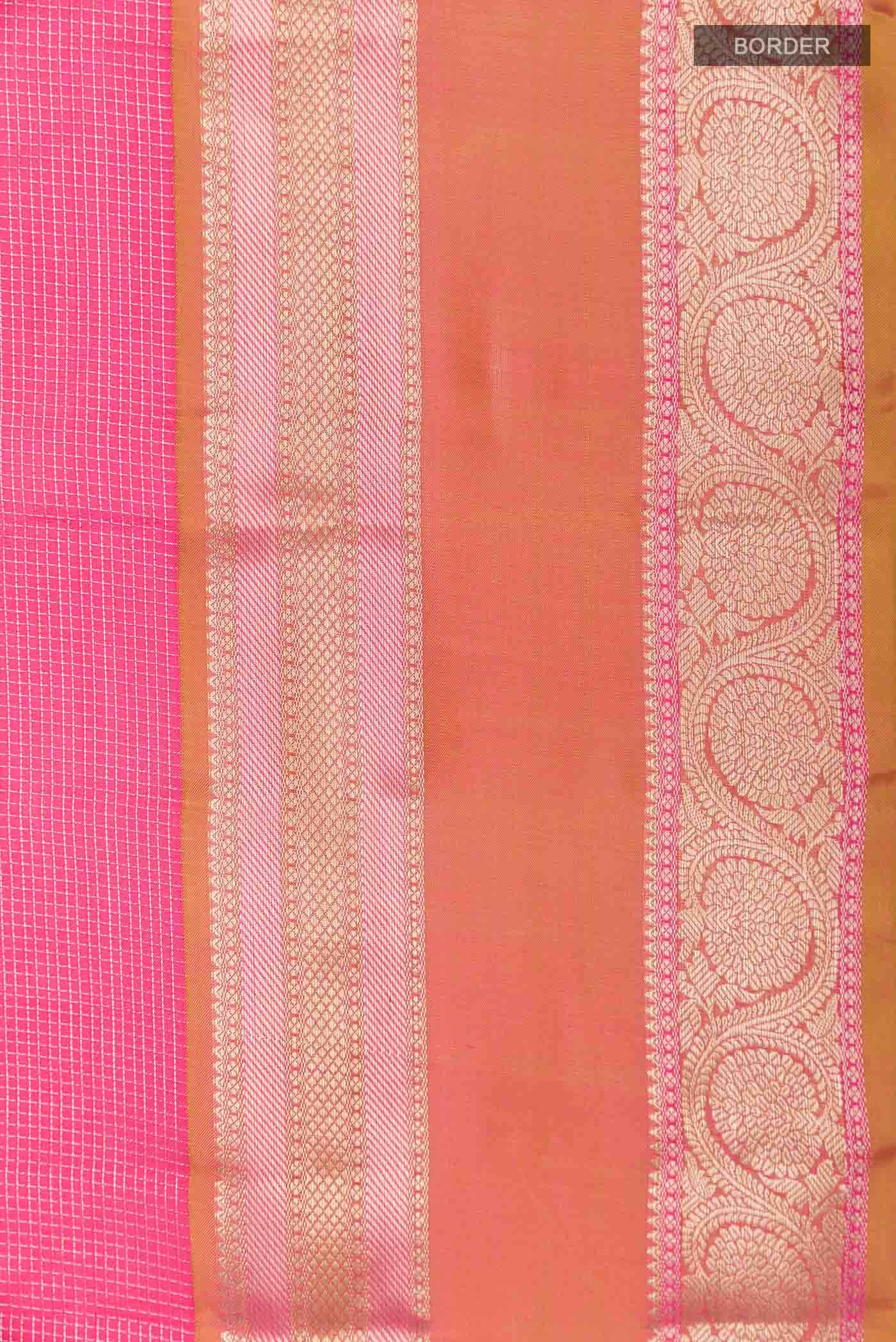 Pink Kanchipuram Silk Saree
