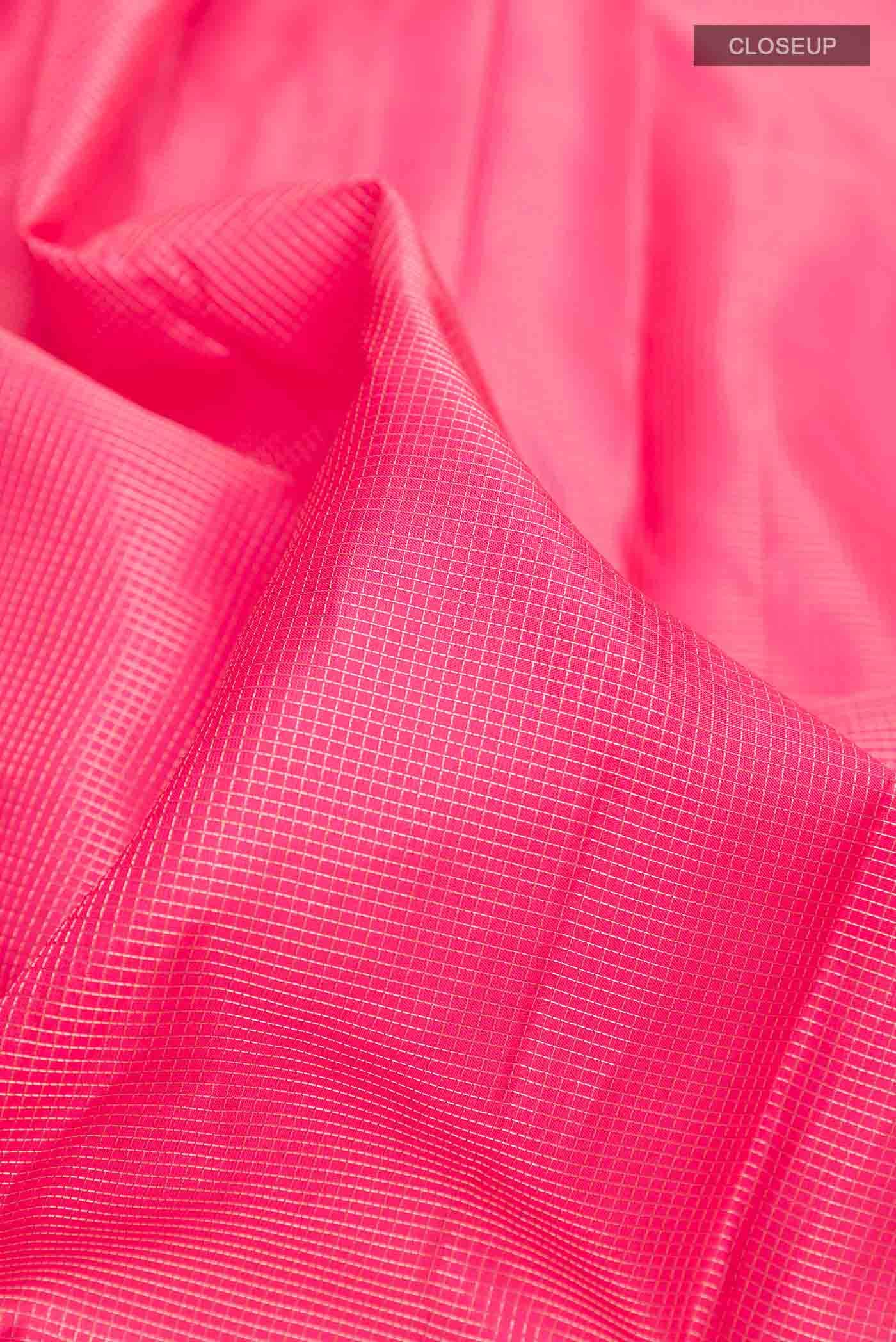 Pink Kanchipuram Silk Saree