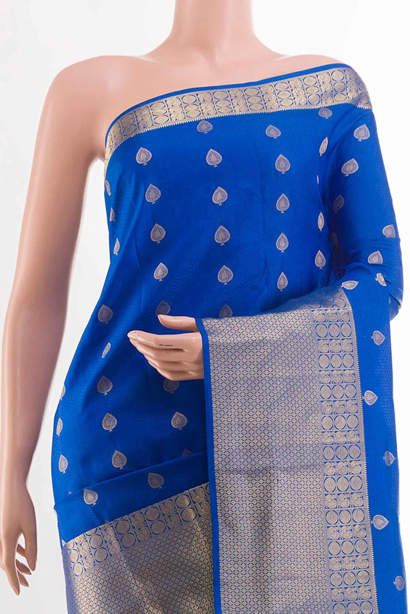 Blue Kanchipuram Silk Saree