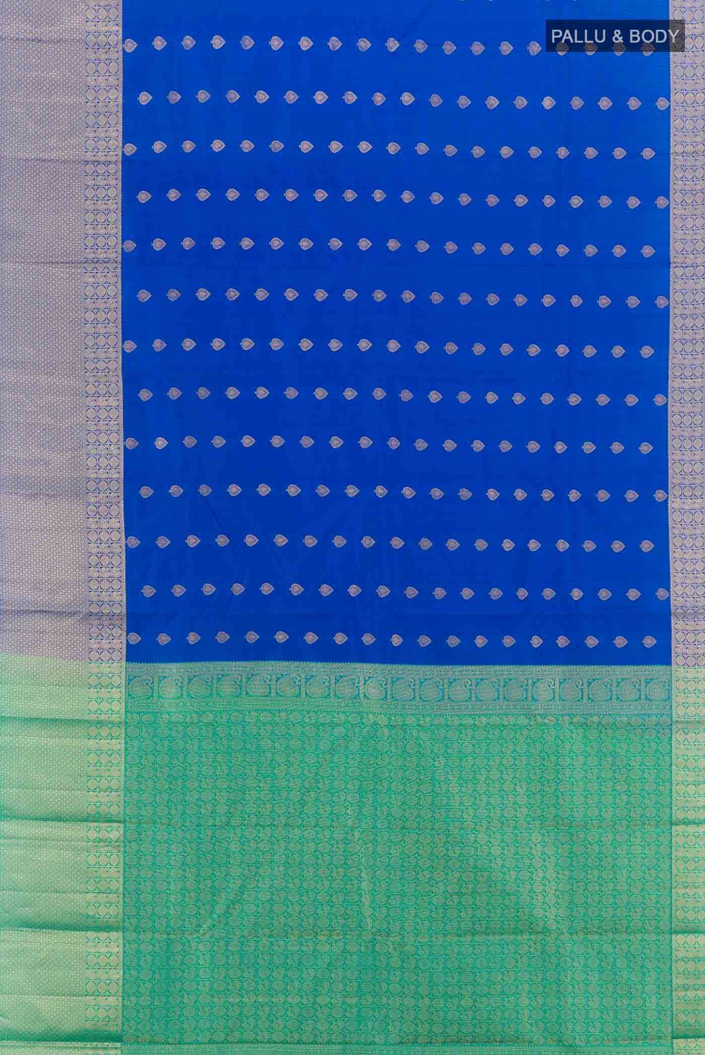 Blue Kanchipuram Silk Saree