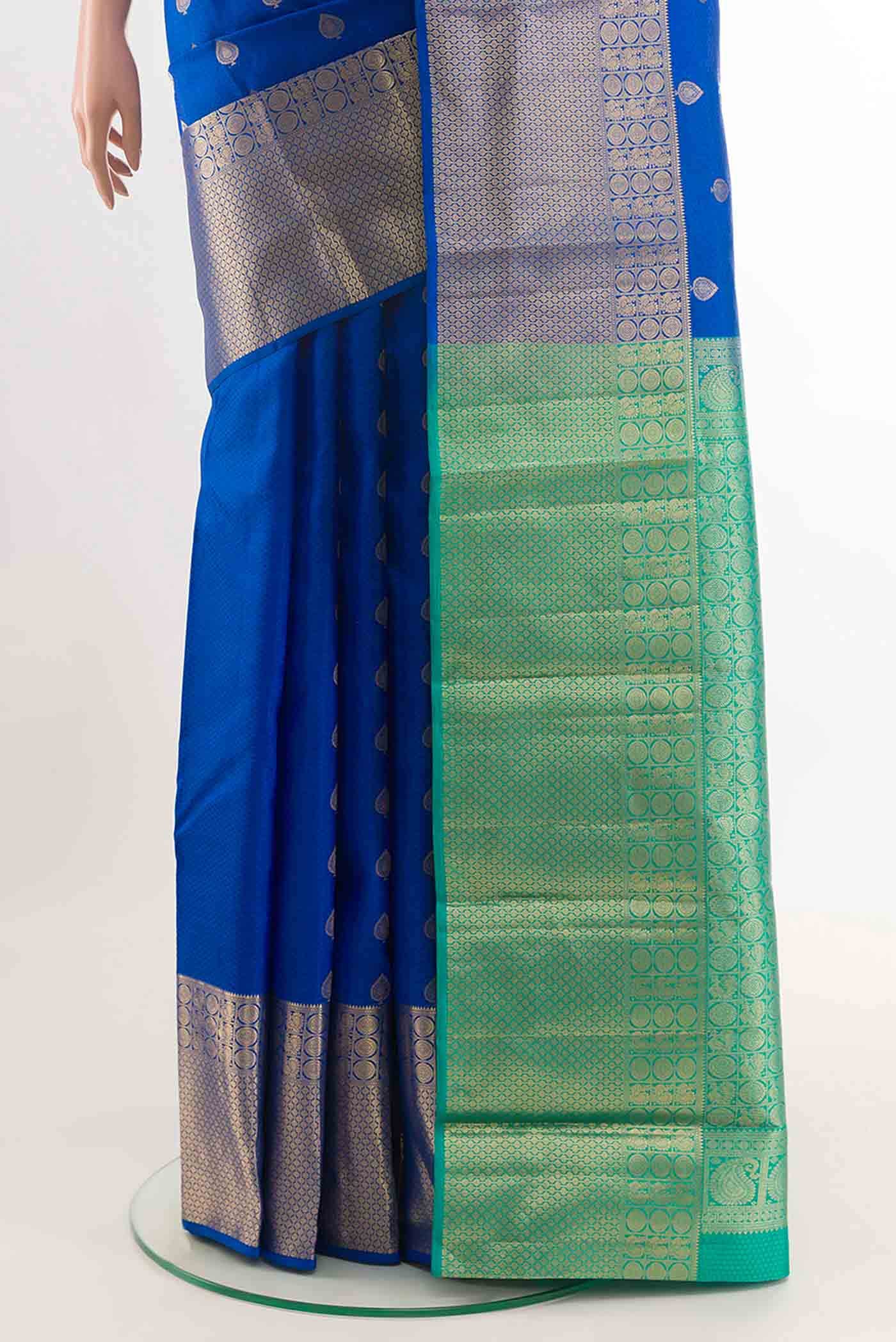 Blue Kanchipuram Silk Saree