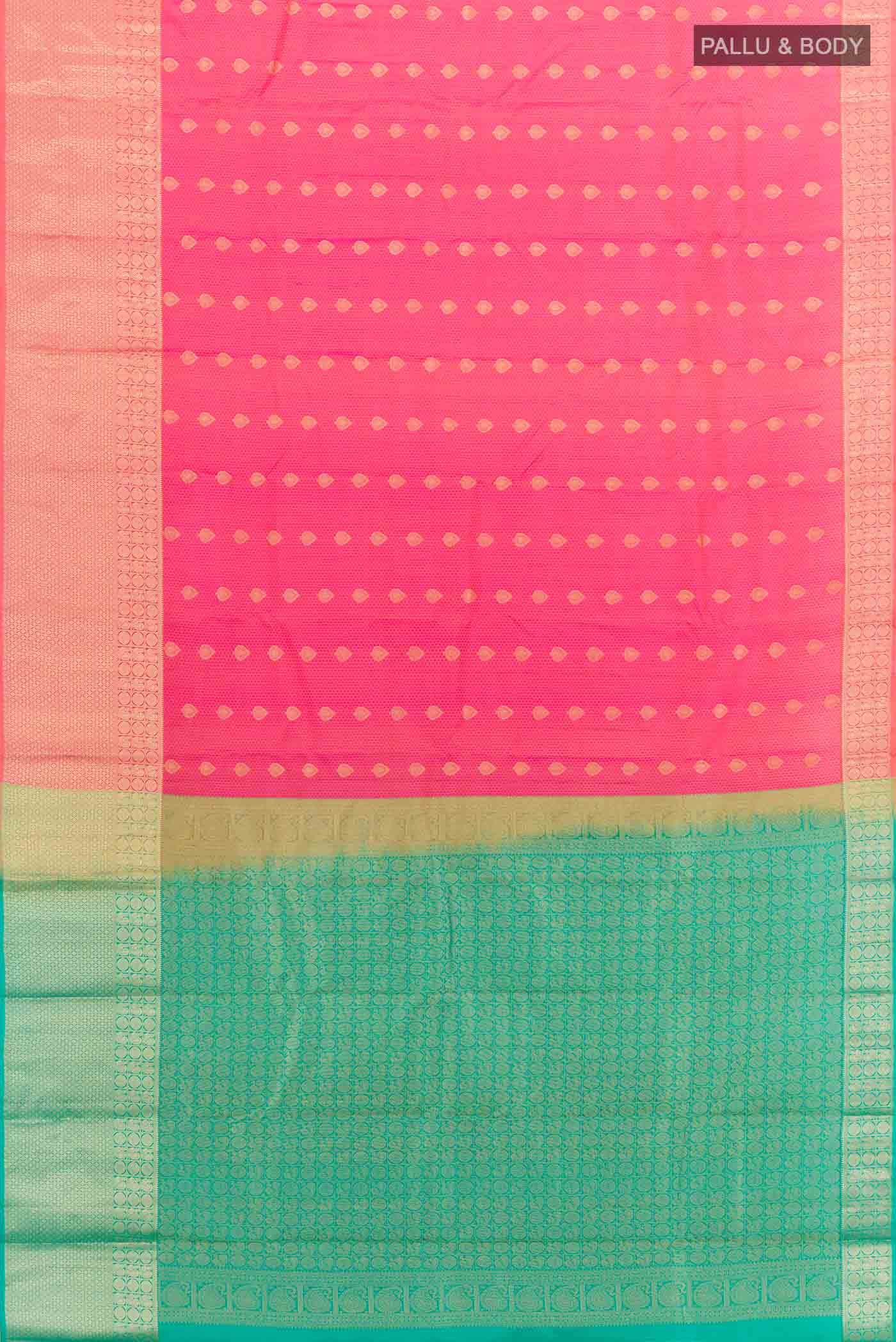 Pink Kanchipuram Silk Saree