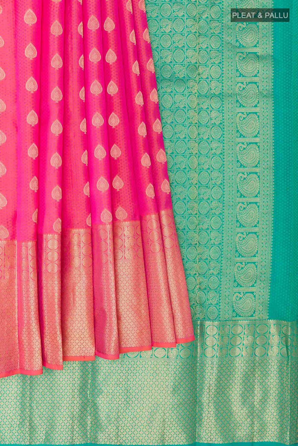 Pink Kanchipuram Silk Saree