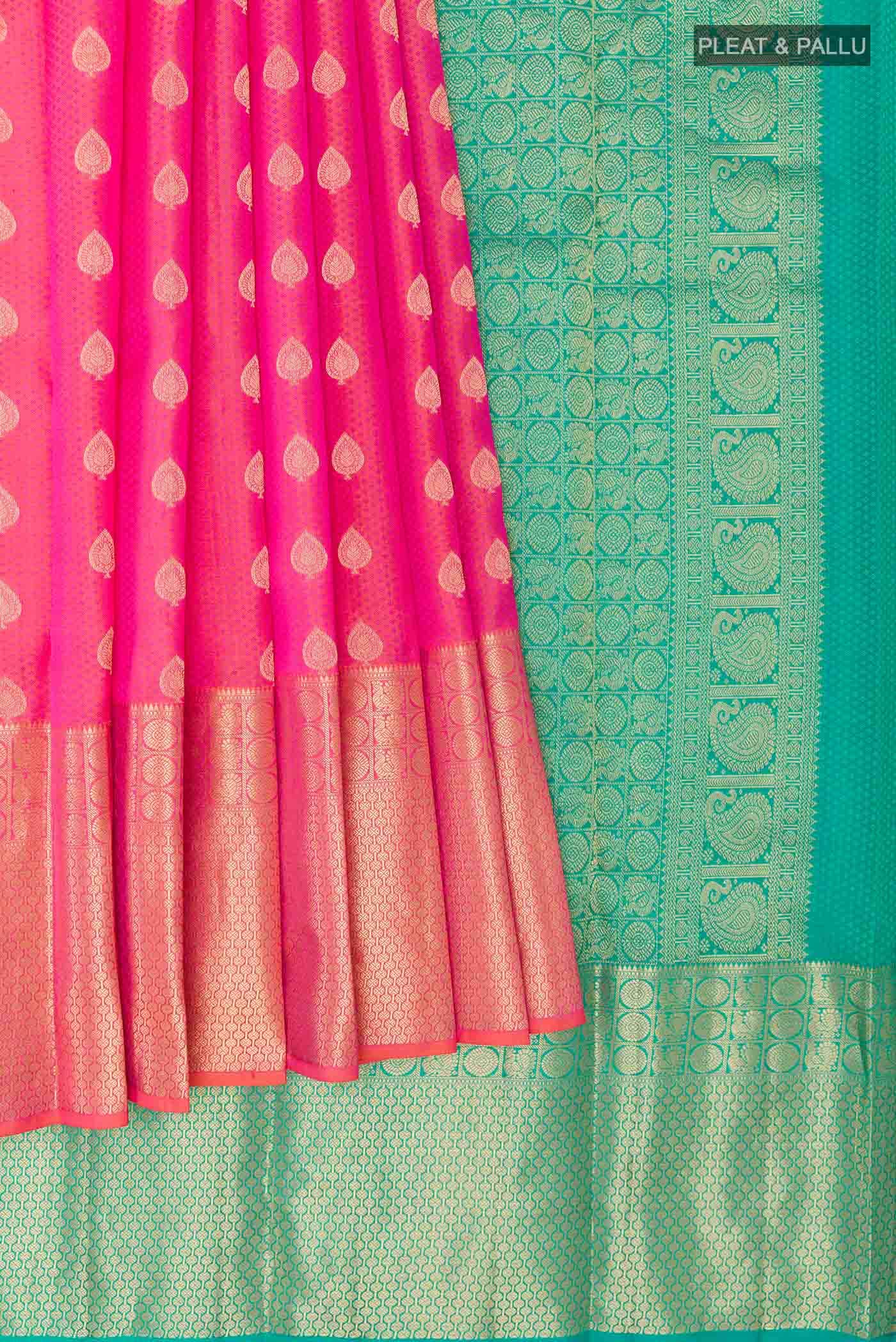 Pink Kanchipuram Silk Saree