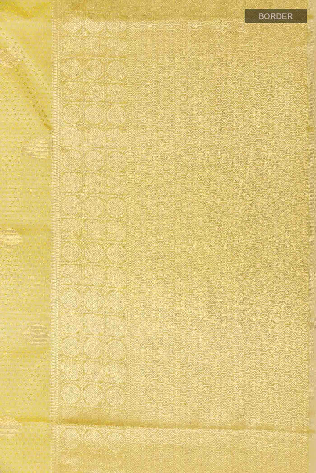 Golden Kanchipuram Silk Saree