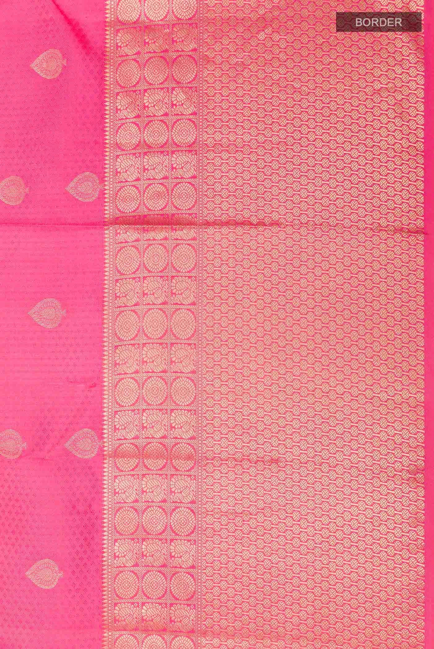 Pink Kanchipuram Silk Saree