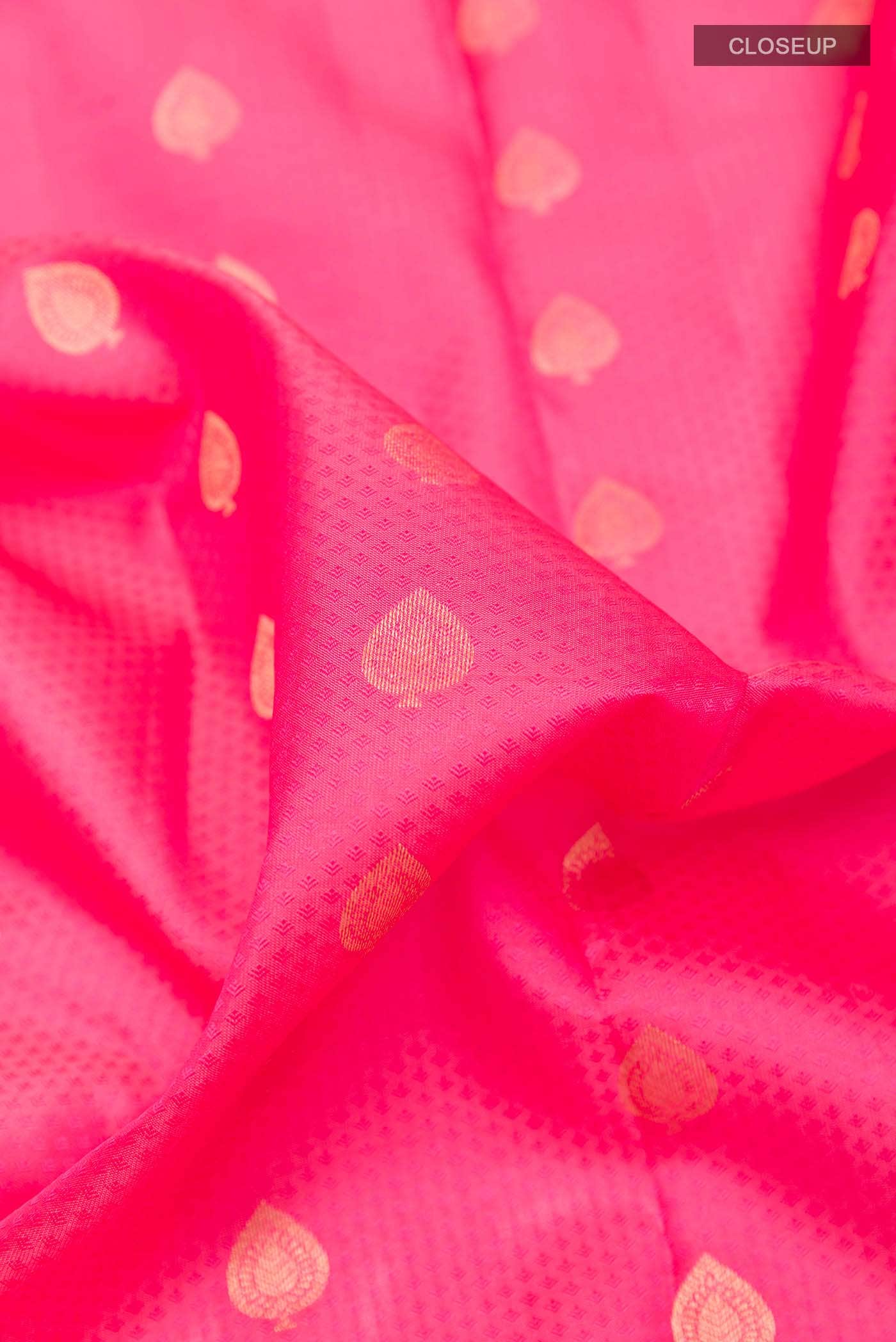 Pink Kanchipuram Silk Saree