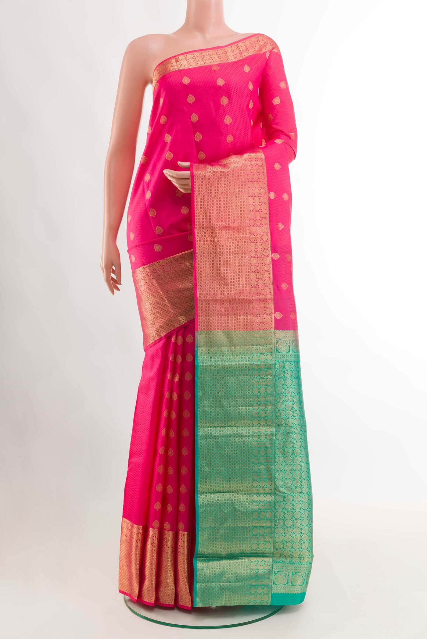 Pink Kanchipuram Silk Saree